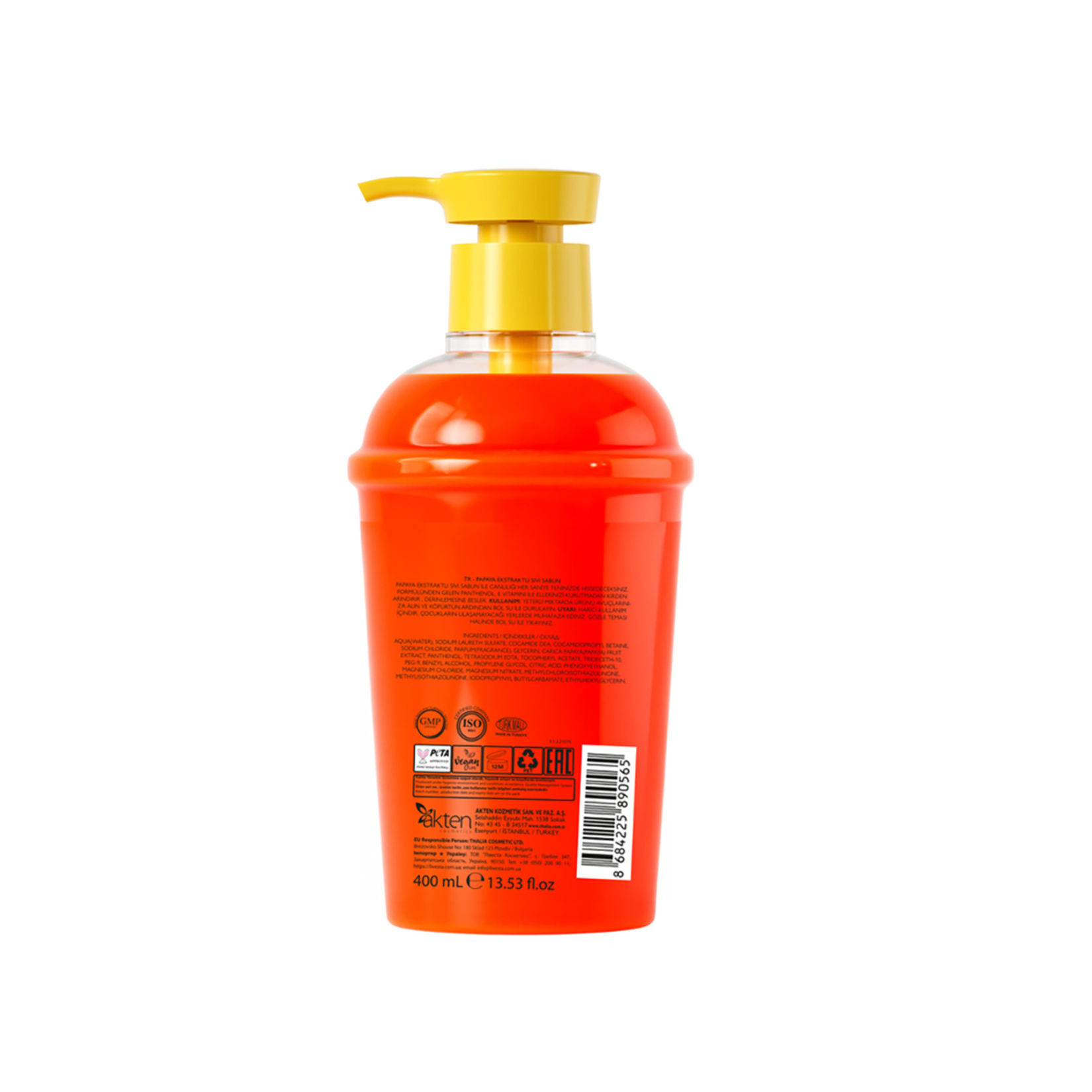 Thalia Kokteyl Sıvı Sabun Papaya 400 Ml - Görsel 2