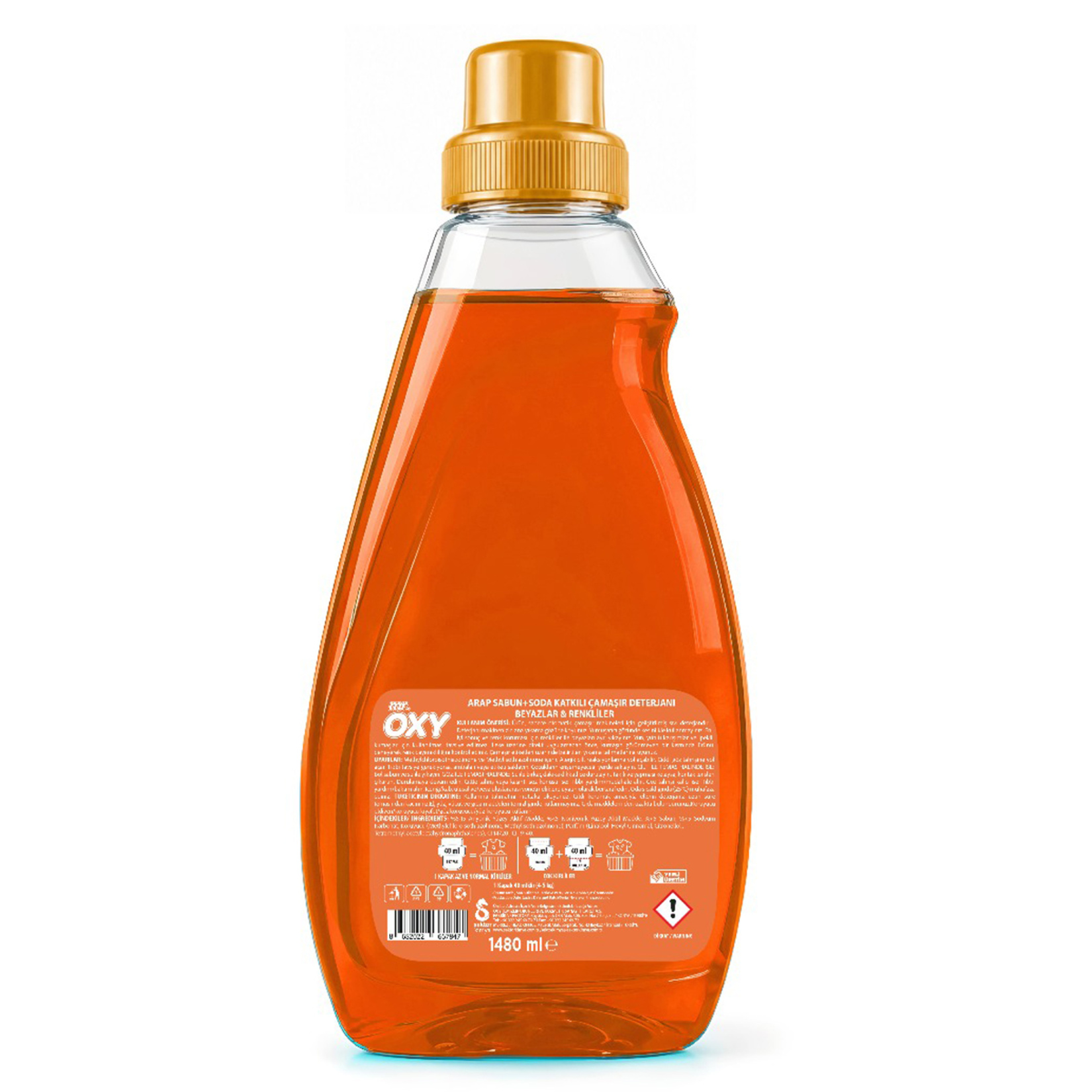 Mr.Oxy Soda ve Arap Sabun Sıvı Çamaşır Deterjanı 1.48 L - Görsel 2