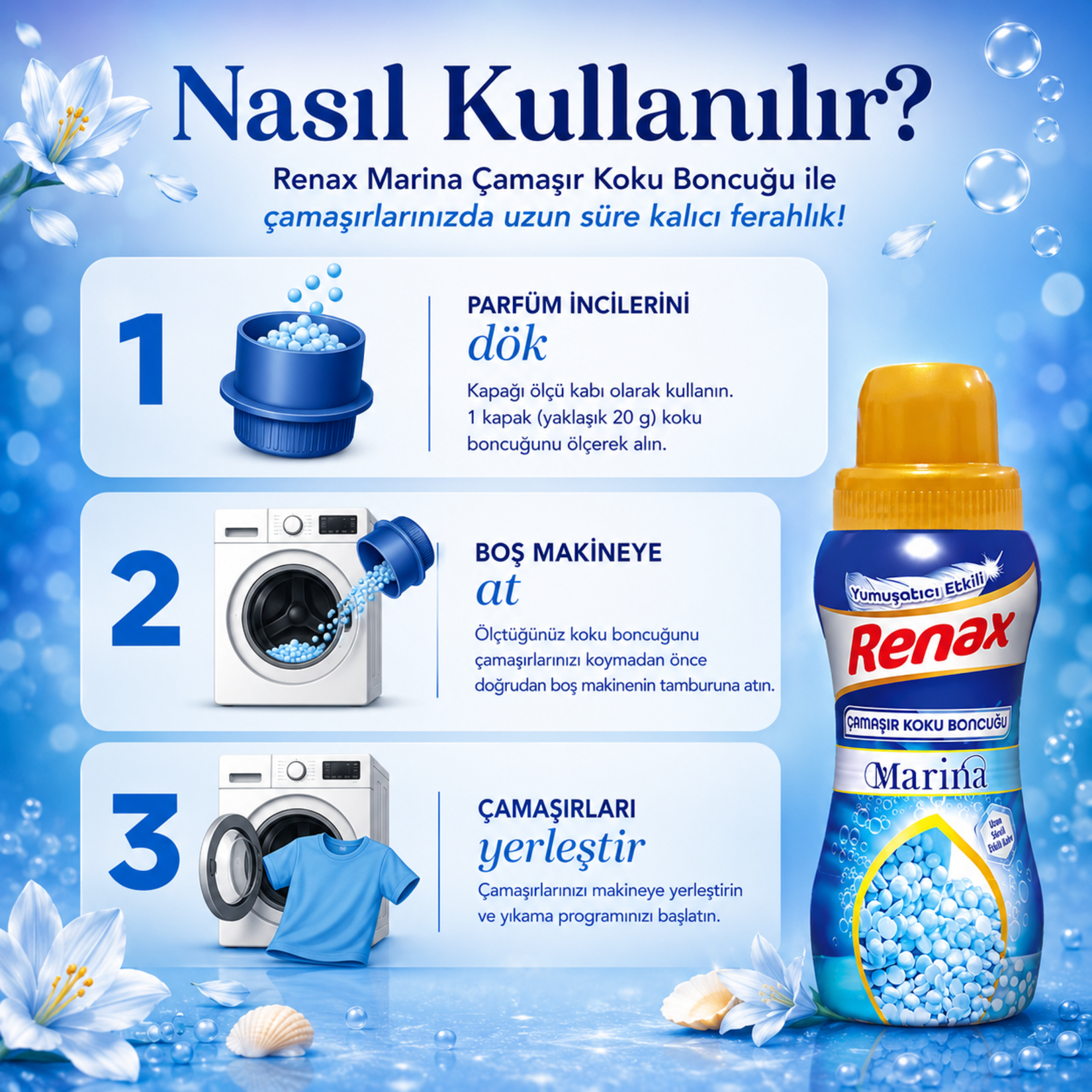 Renax Koku Boncuğu Marina 250 G - Görsel 3