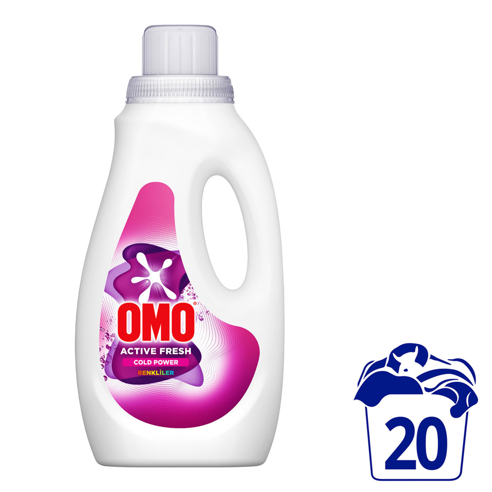 Omo Active Fresh Cold Power Renkliler Sıvı Deterjan 1000 Ml - Görsel 2
