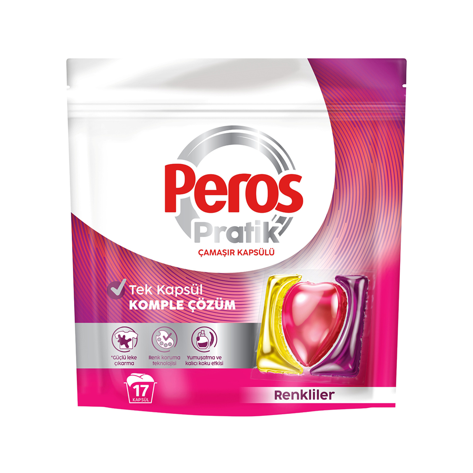 Peros Renkliler Pratik Çamaşır Kapsülü 17'li 275 G - Görsel 1