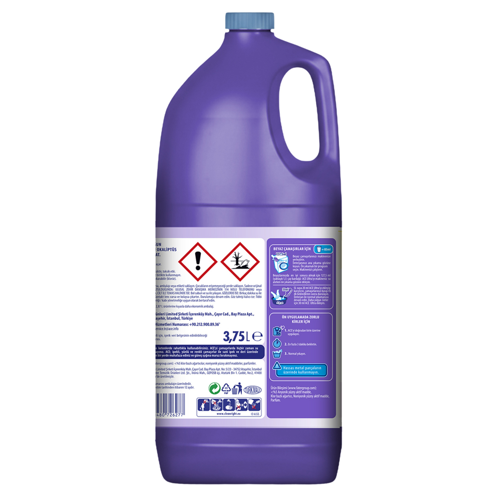 Ace Okaliptüs Esintisi Ultra Yoğun Çamaşır Suyu 3.75 L - Görsel 2