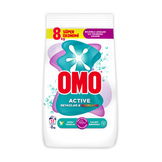 Omo Active Beyazlar & Renkliler 8 Kg