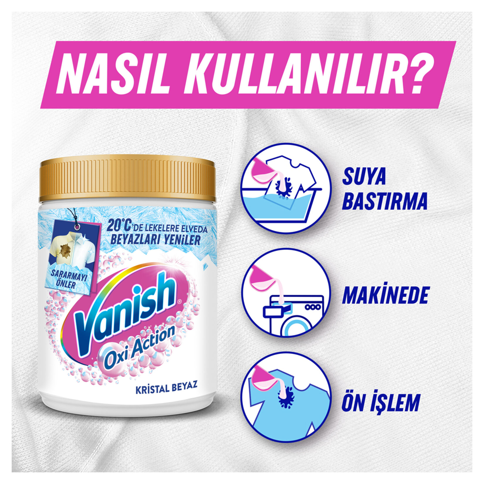 Vanish Multipower Toz Beyaz 480 G - Görsel 4