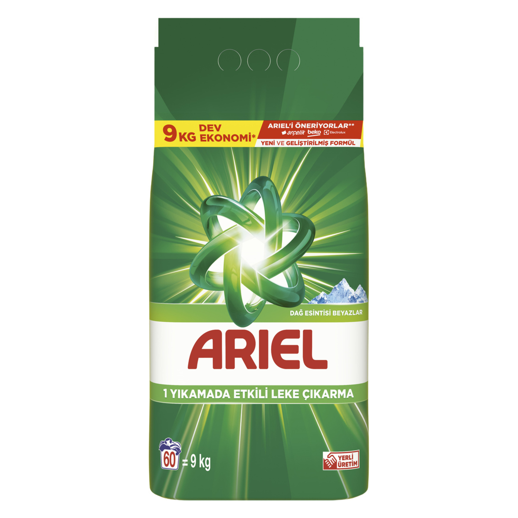 Ariel Dağ Esintisi Beyazlar Toz Deterjan 9 Kg