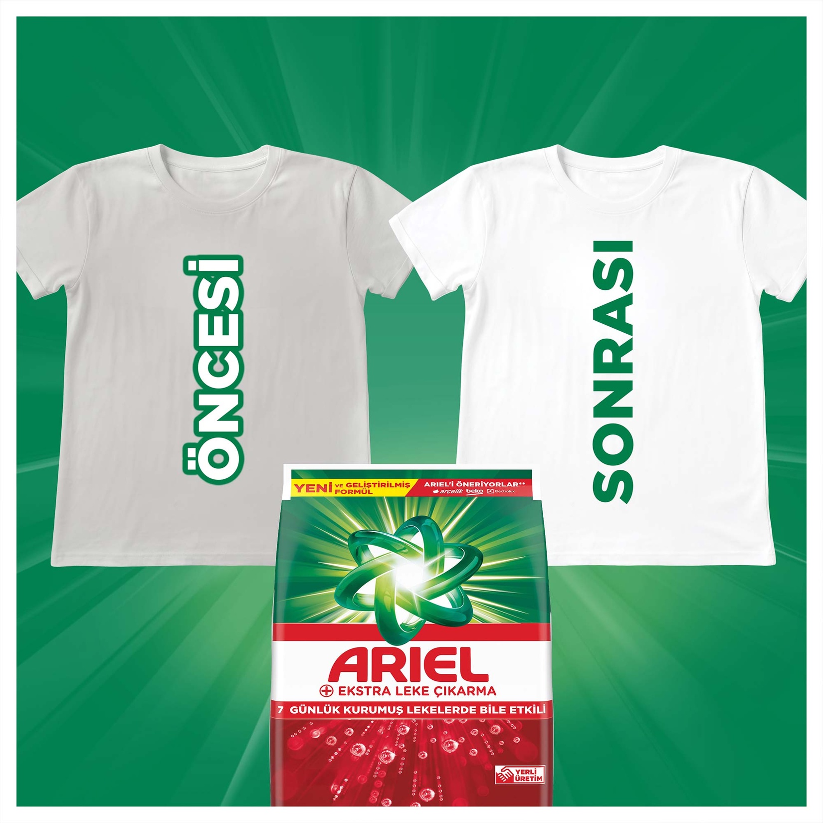 Ariel Oxi Ekstra Hijyen 3Kg 20 Yıkama - Görsel 4