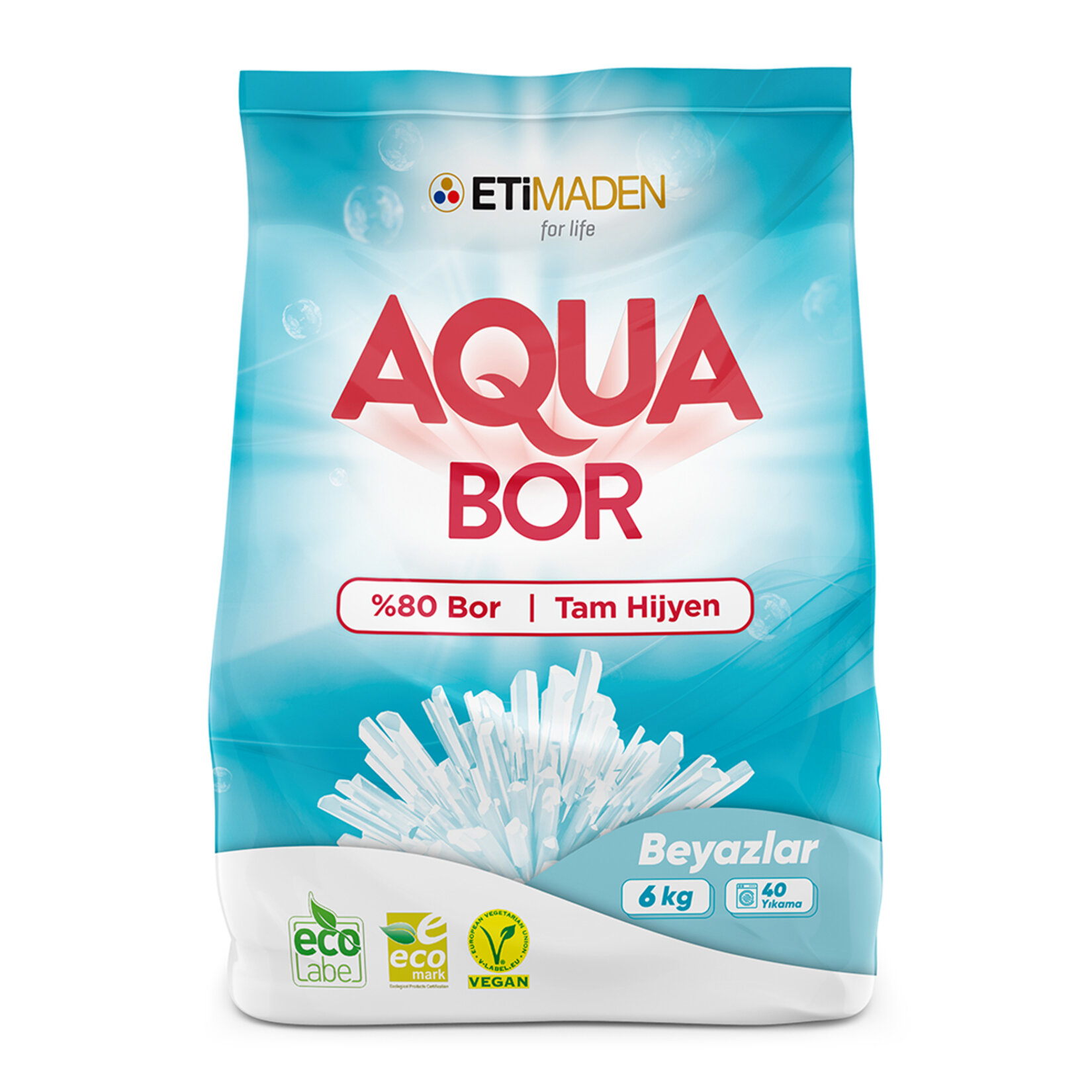 Aquabor 6Kg 40 Yıkama Beyazlar