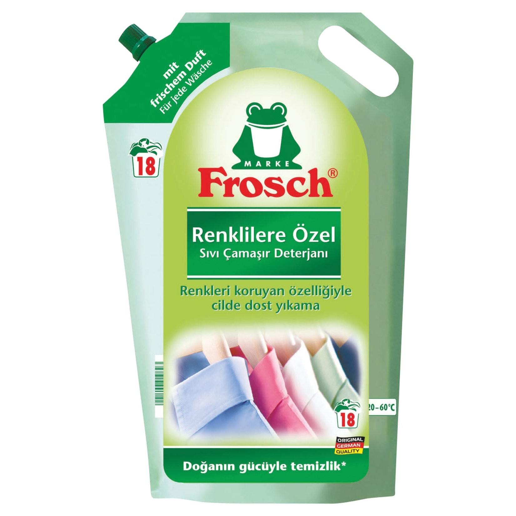 Frosch Renkli Çamaşır Deterjanı 1800 Ml Yedek