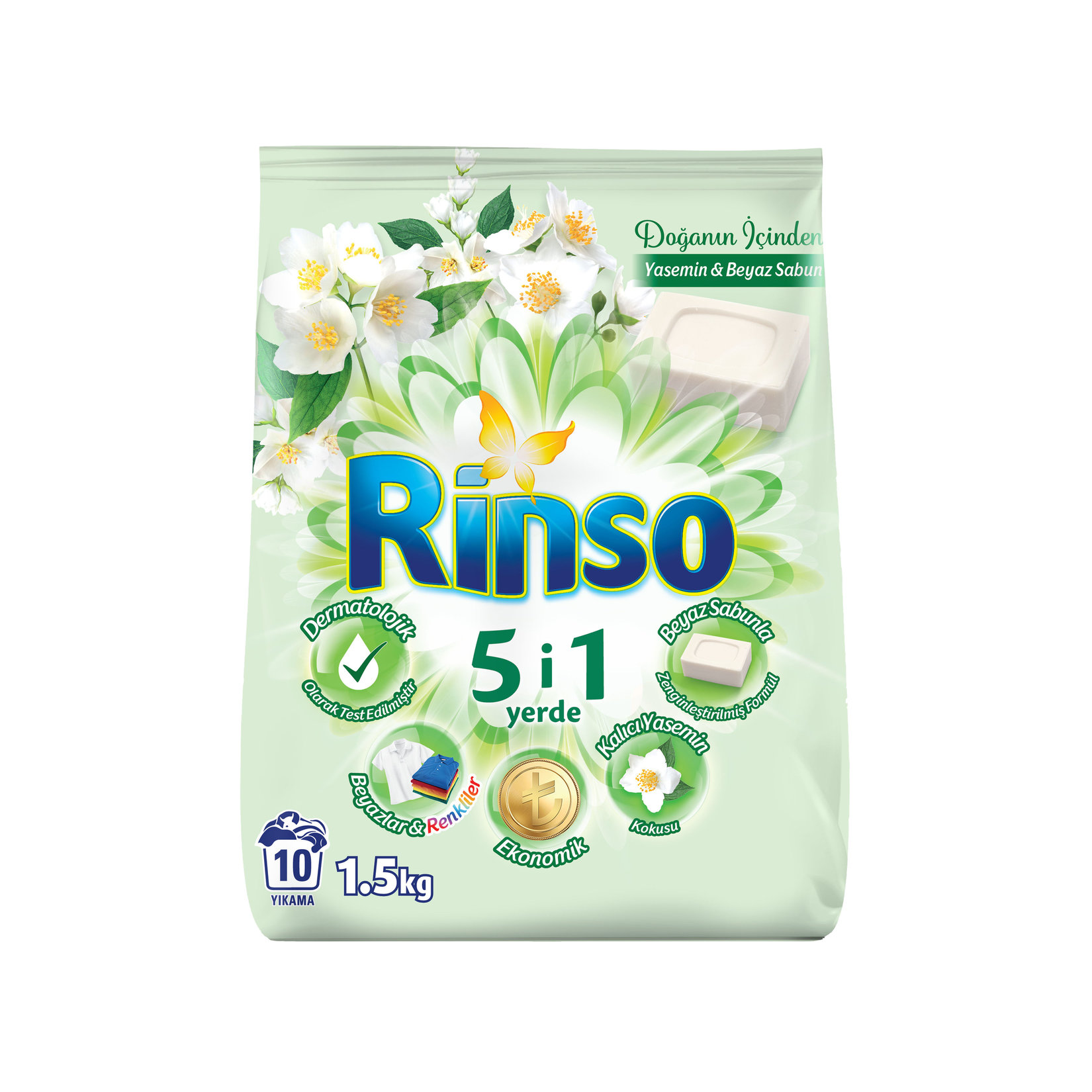 Rinso Doğanın İçinden Yasemin & Beyaz Sabun 1.5 Kg