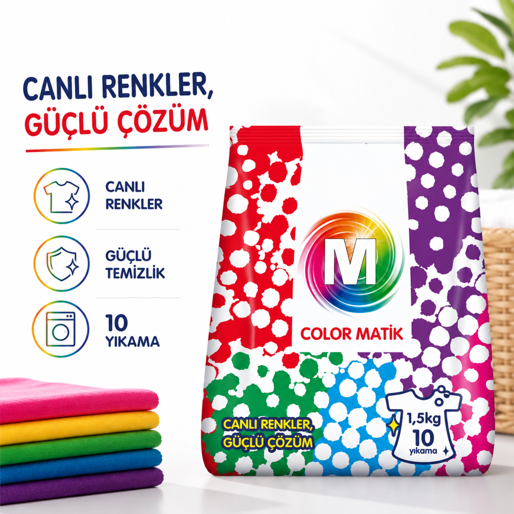 Migros Color Matik 1.5 Kg 10 Yıkama - Görsel 2