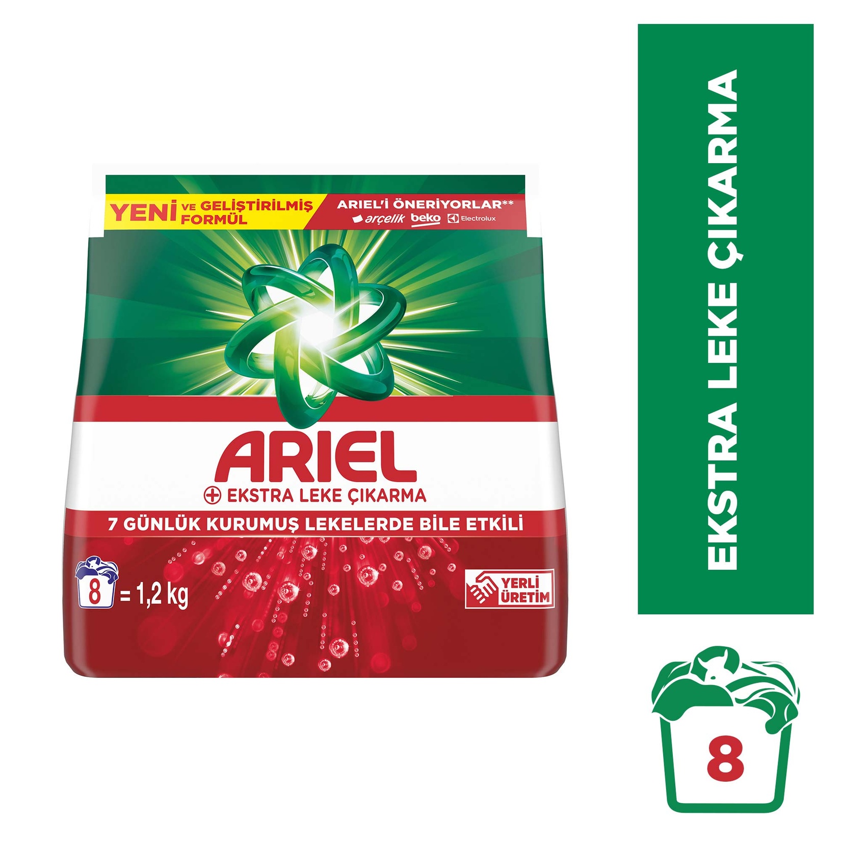 Ariel OXI 1,2 Kg AquaPudra Toz Çamaşır Deterjanı - Görsel 2