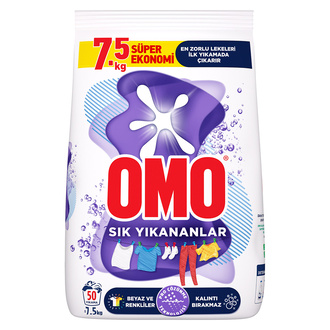 Omo Sık Yıkananlar Beyazlar ve Renkliler Toz Deterjanı 7,5 Kg