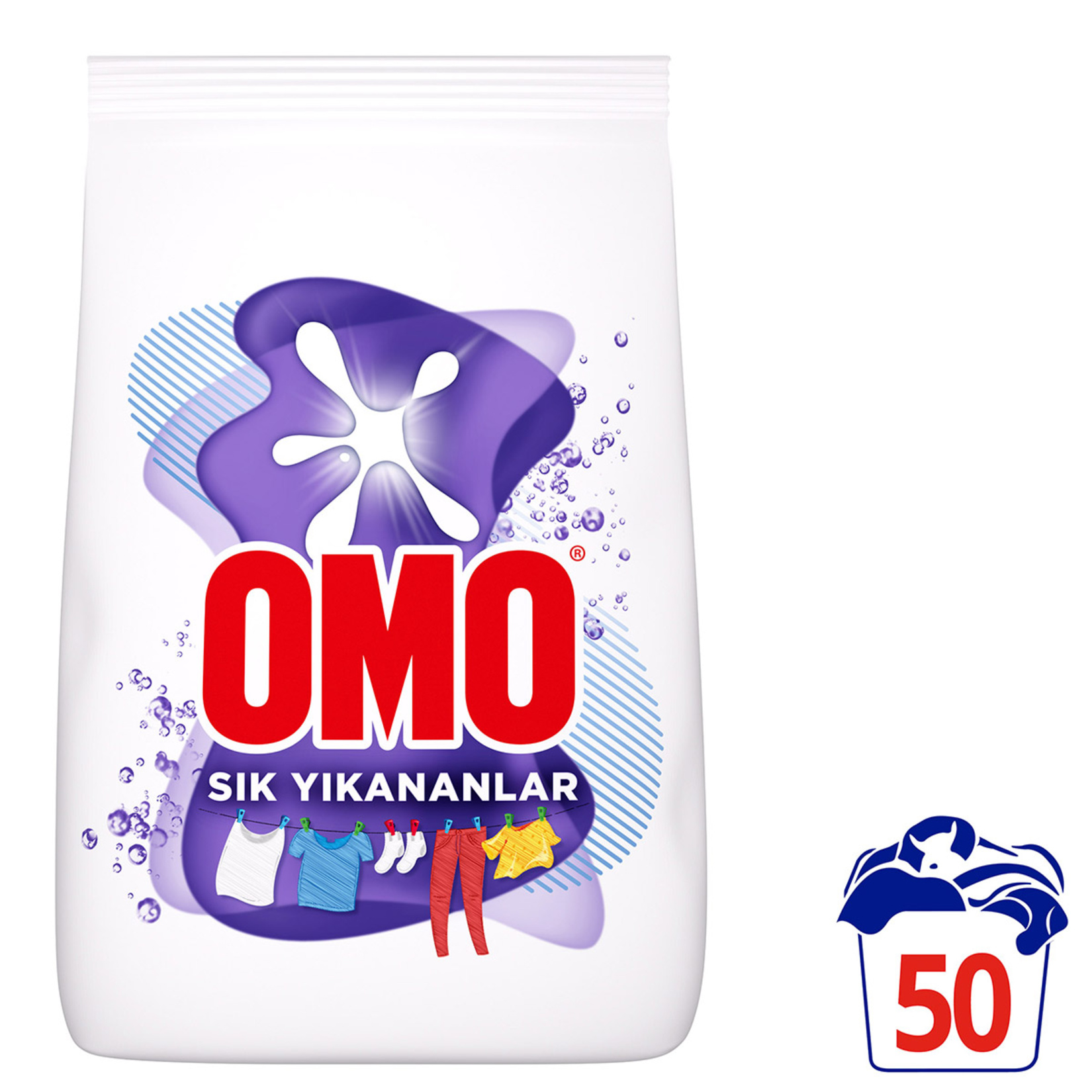 Omo Sık Yıkananlar Beyazlar ve Renkliler Toz Deterjanı 7,5 Kg - Görsel 2