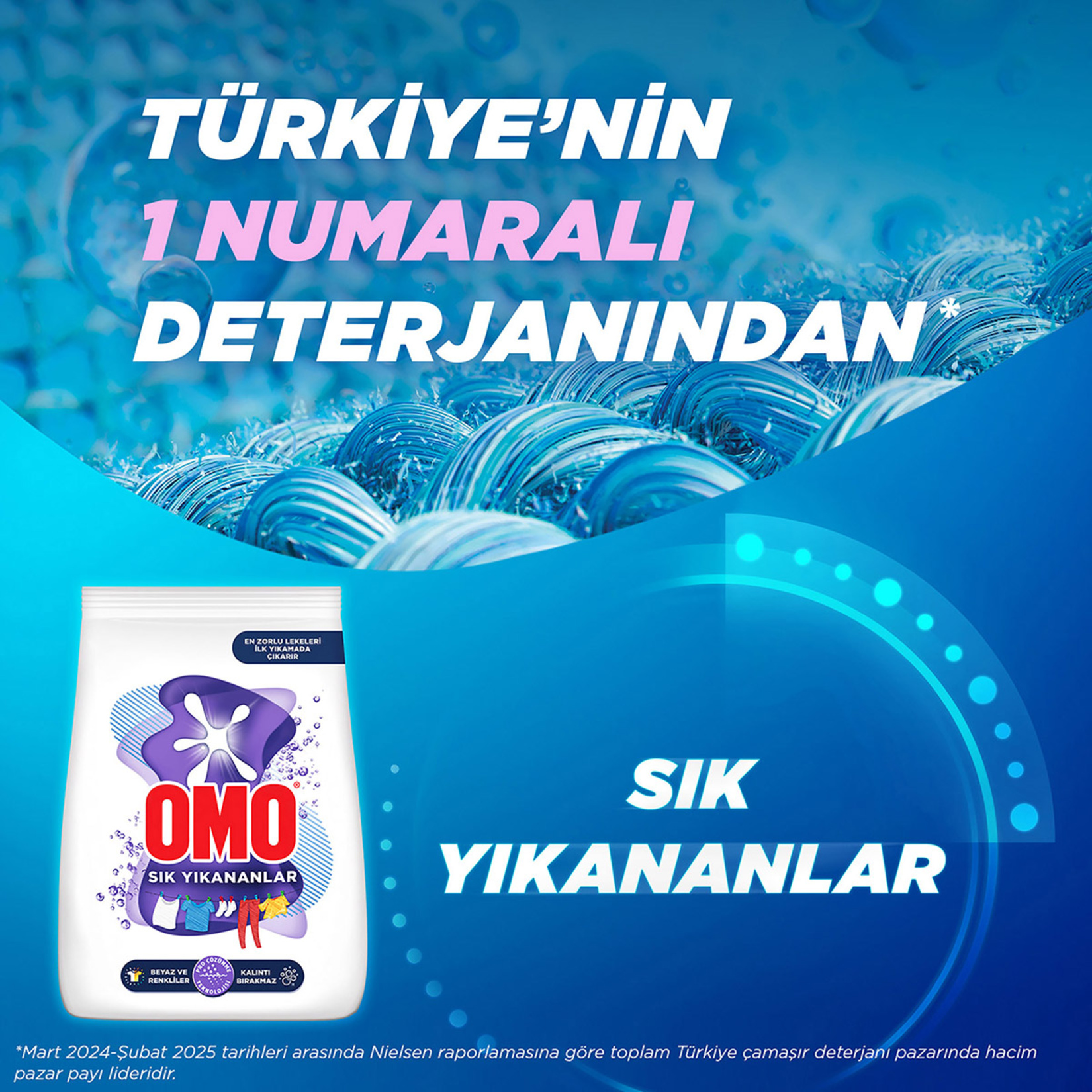 Omo Sık Yıkananlar Beyazlar ve Renkliler Toz Deterjanı 7,5 Kg - Görsel 3
