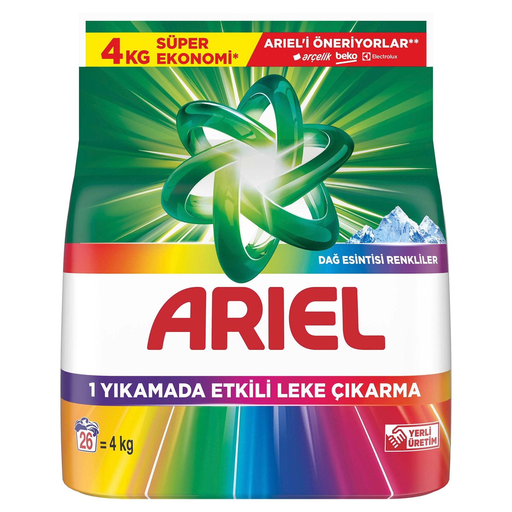 Ariel Toz Parlak Renkler 4 Kg - Görsel 1
