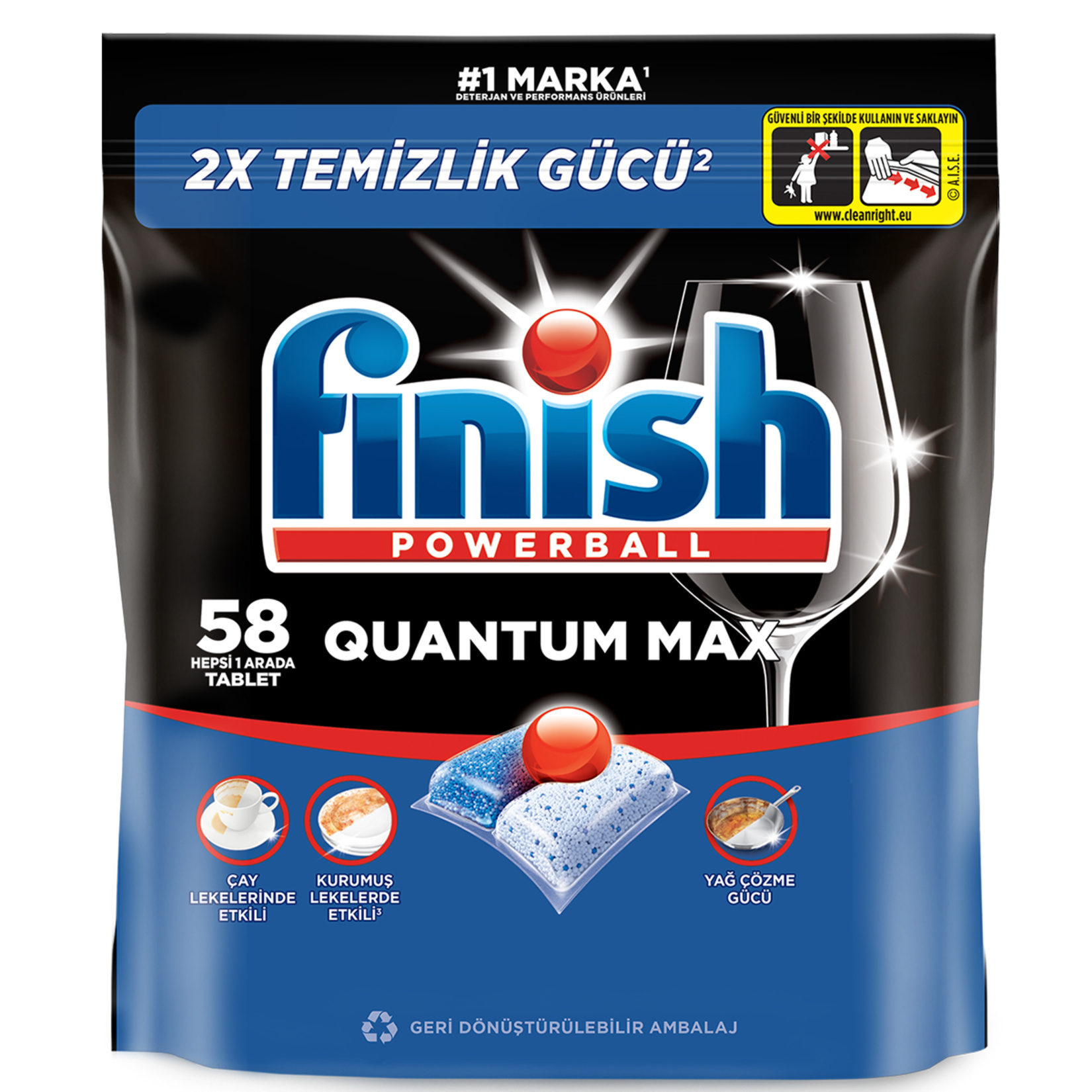 Finish Quantum Max Bulaşık Makinesi Tableti 58'li 603.2 G