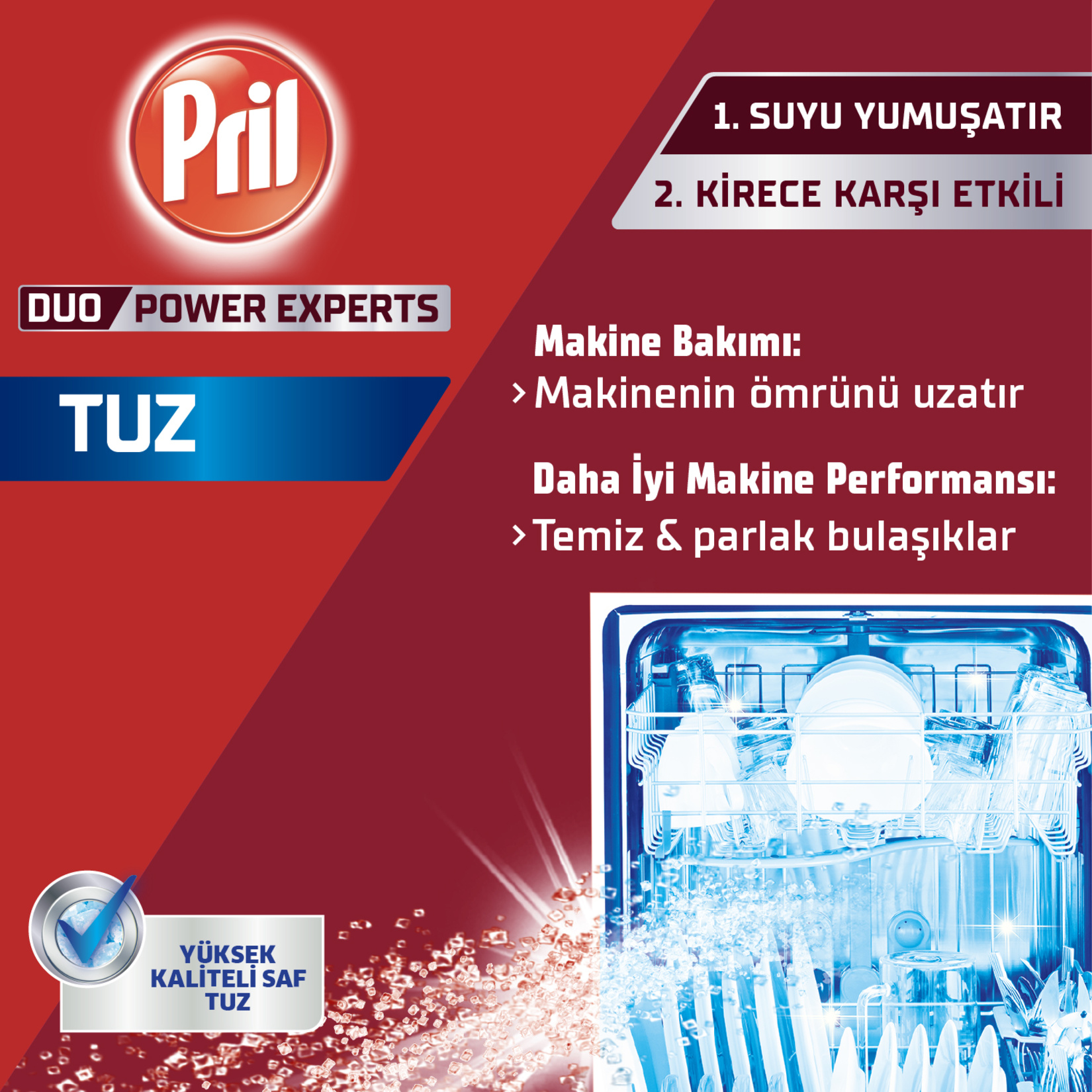 Pril Bulaşık Makinesi Tuz 2 Kg - Görsel 3