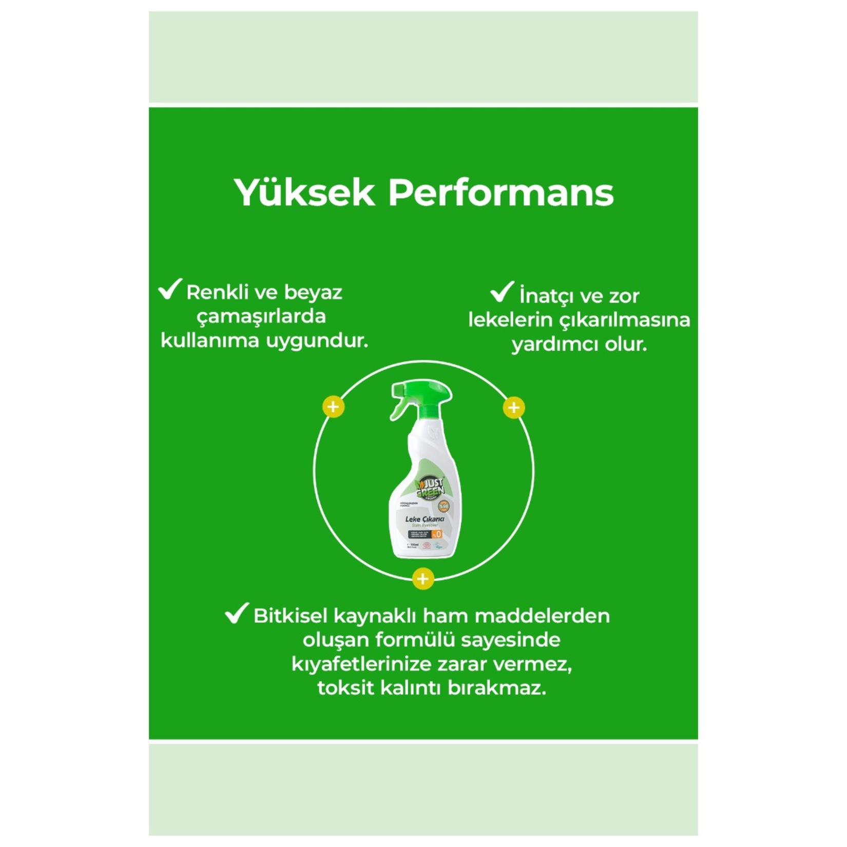 Just Green Organıc Leke Çıkarıcı 500Ml - Görsel 3