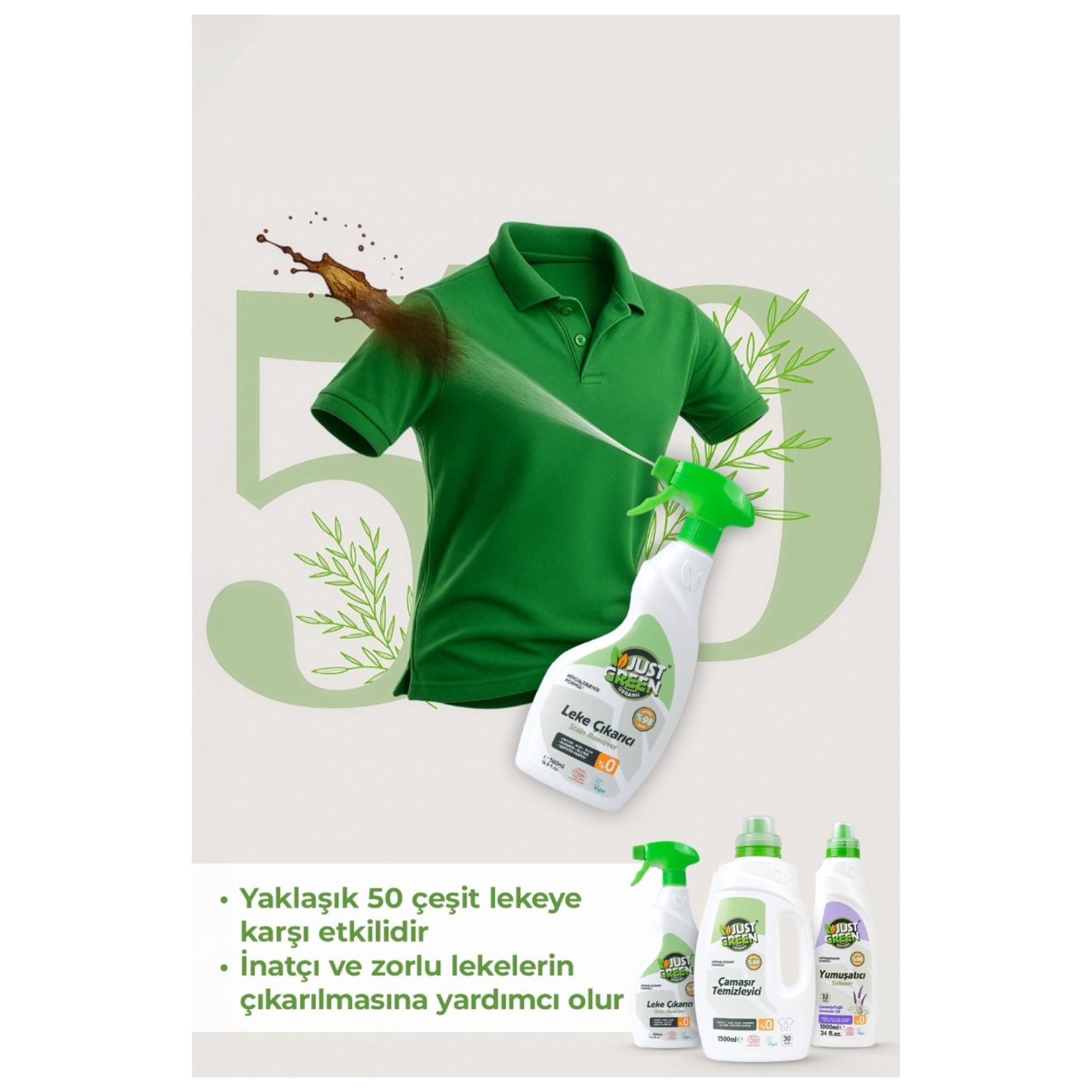 Just Green Organıc Leke Çıkarıcı 500Ml - Görsel 8
