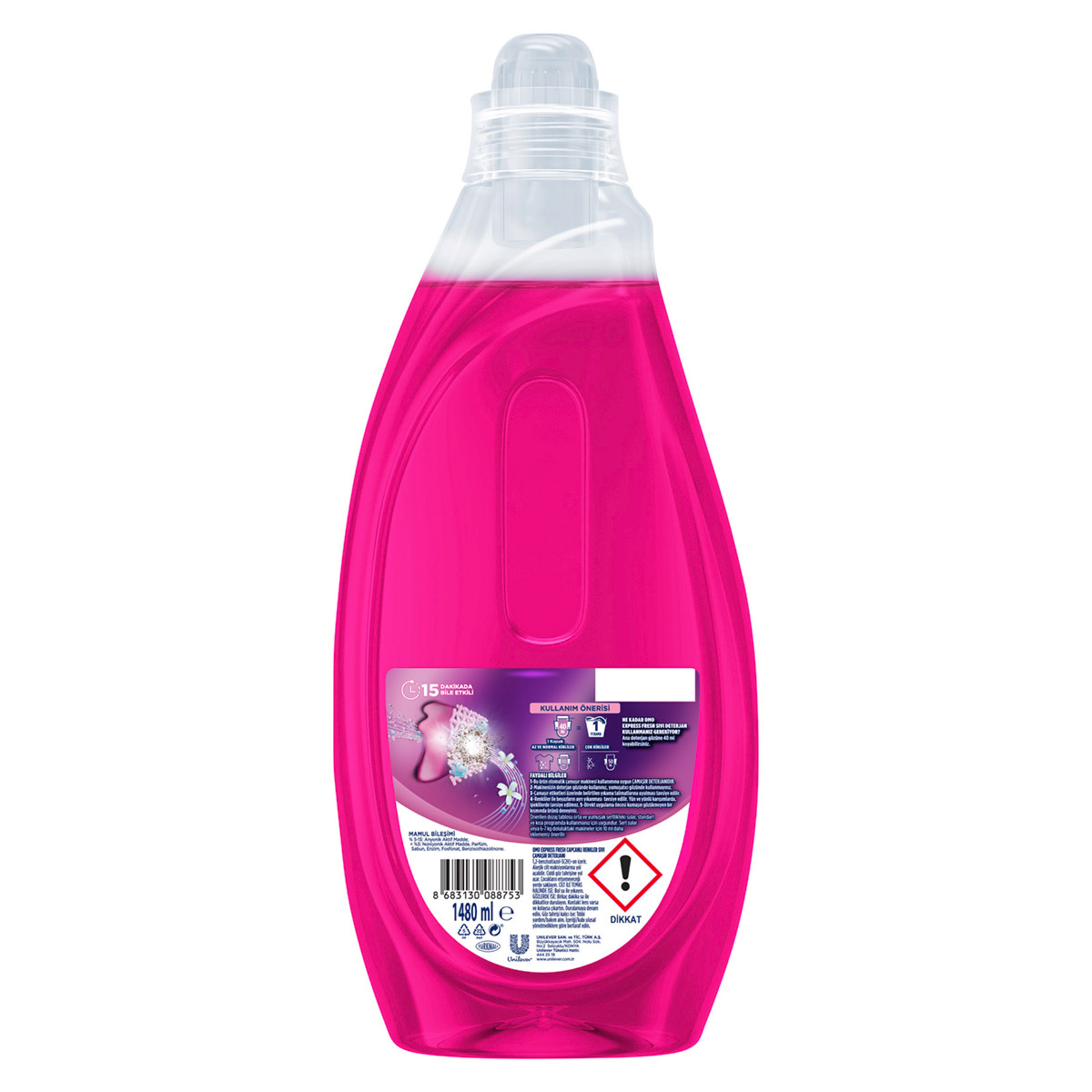 Omo Express Fresh Capcanlı Renkler Renkli ve Siyahlar 1.48 L - Görsel 3