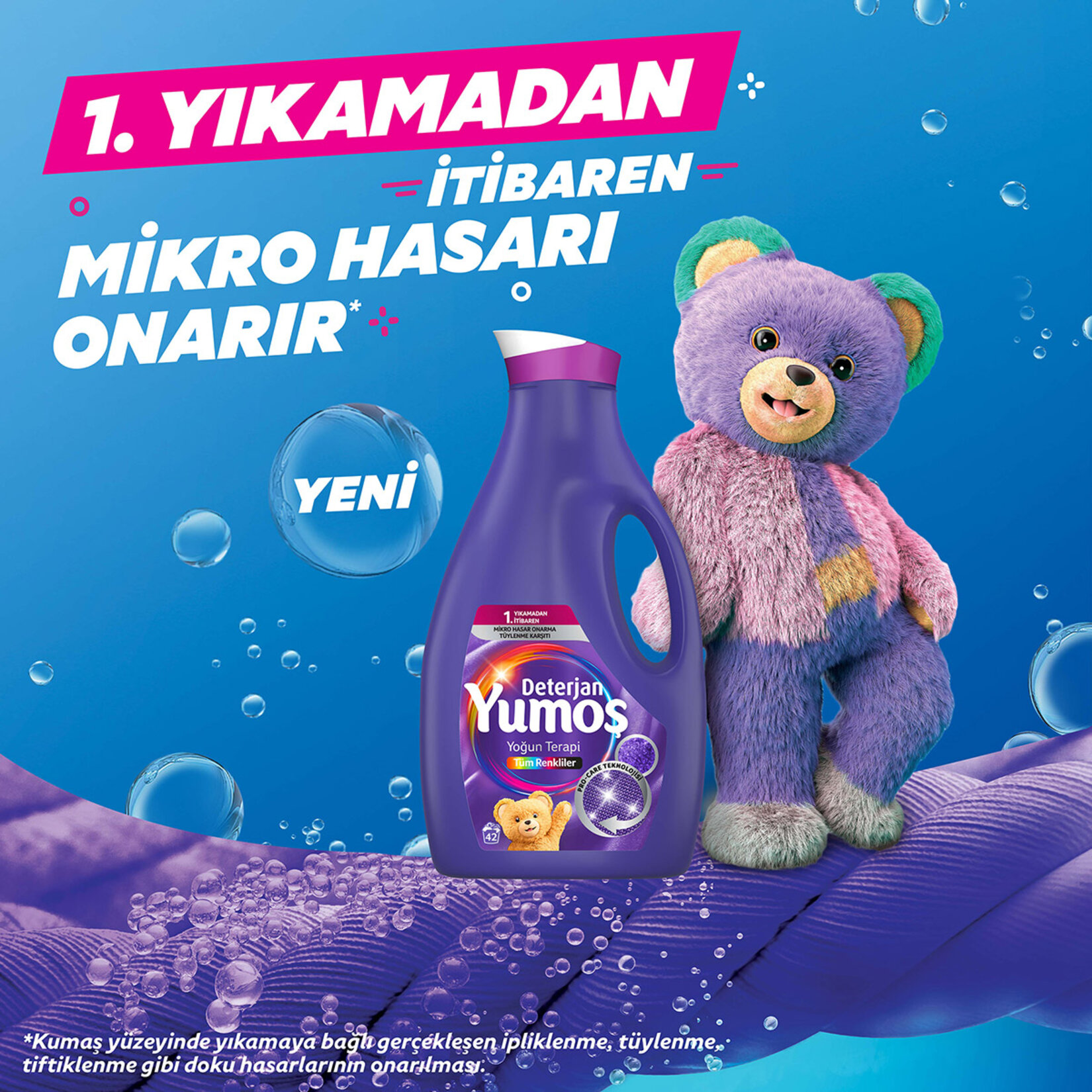 Yumoş Sıvı Deterjan Tüm Renkler 2.52 L - Görsel 3