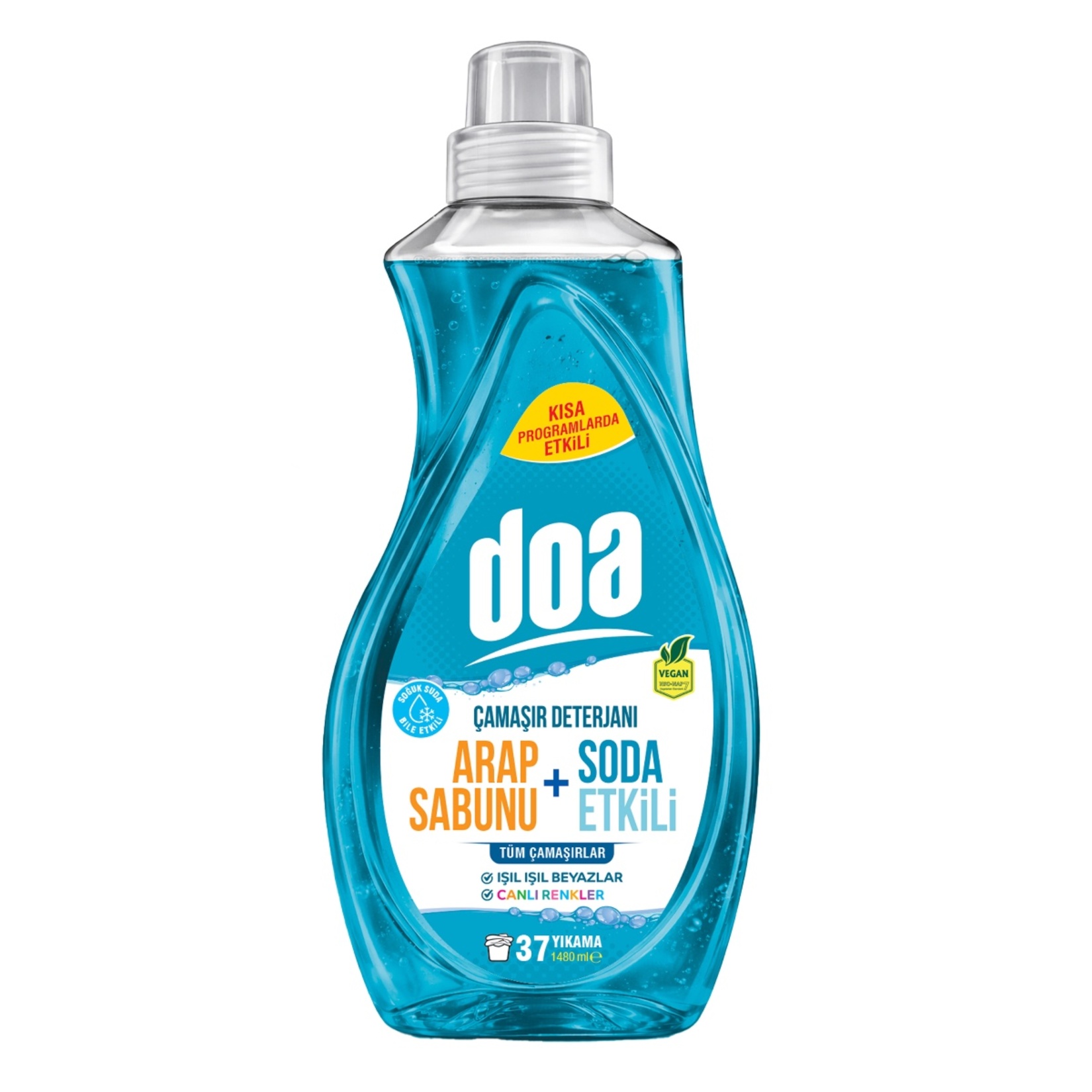 Doa Arap Sabunu Soda Etkili Sıvı Çamaşır Deterjanı 1.480 Ml