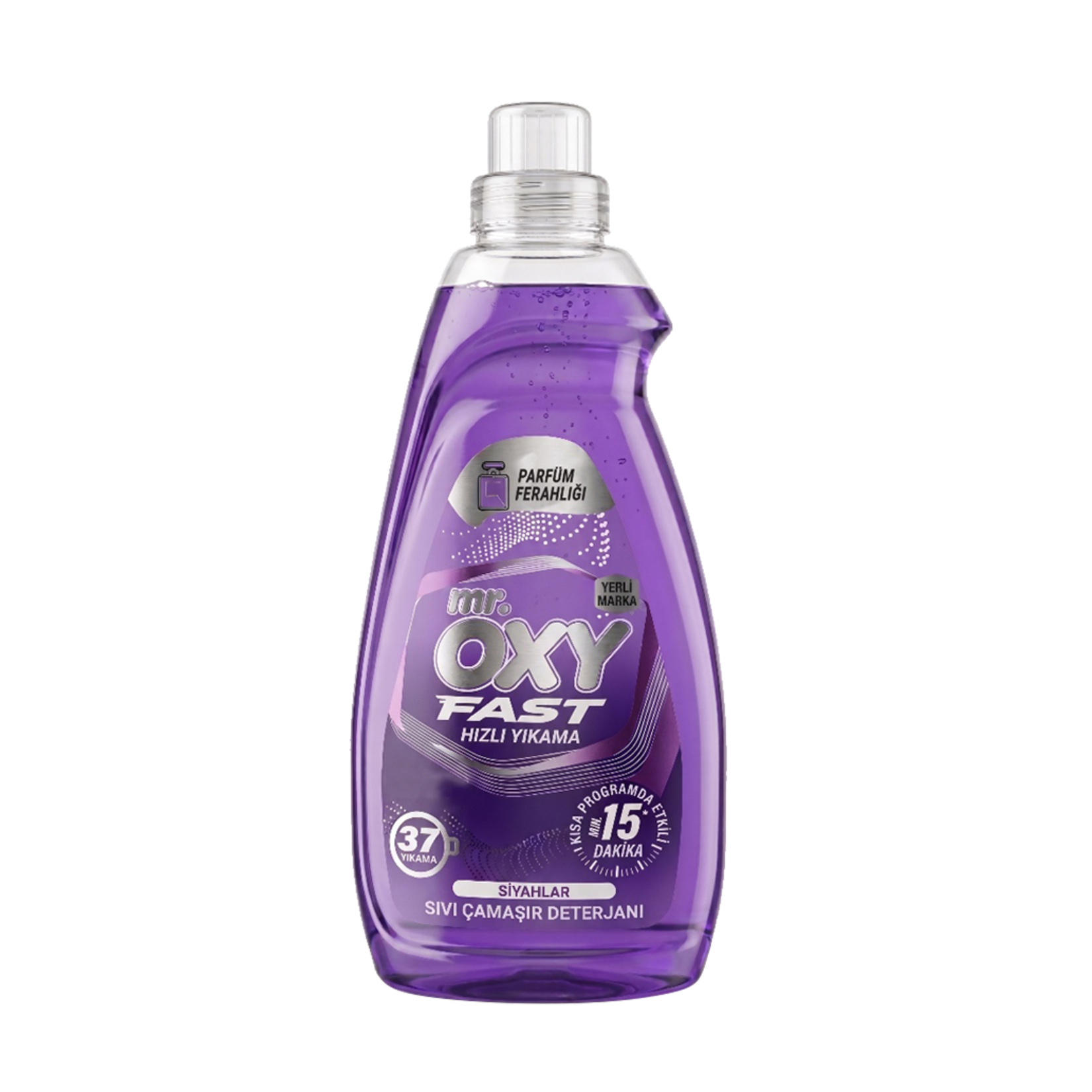 Mr.Oxy Fast Hızlı Yıkama Sıvı Çamaşır Deterjanı Siyah 1.48 L - Görsel 1