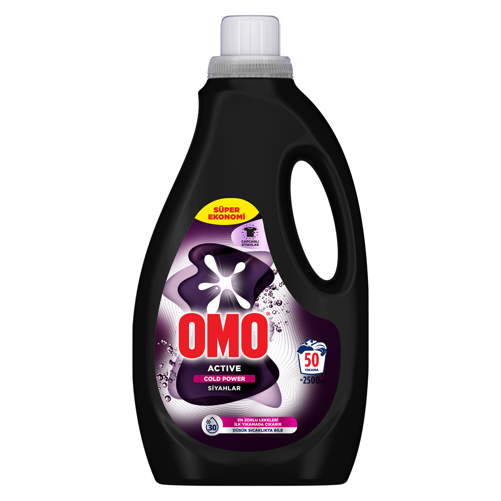 Omo Sıvı Deterjan Cold Power Siyahlar 2.5 L - Görsel 1