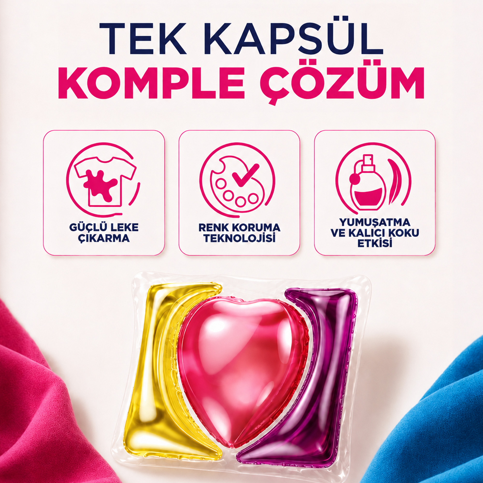 Peros Pratik Çamaşır Kapsülü Renkliler 26'lı 421 G - Görsel 5