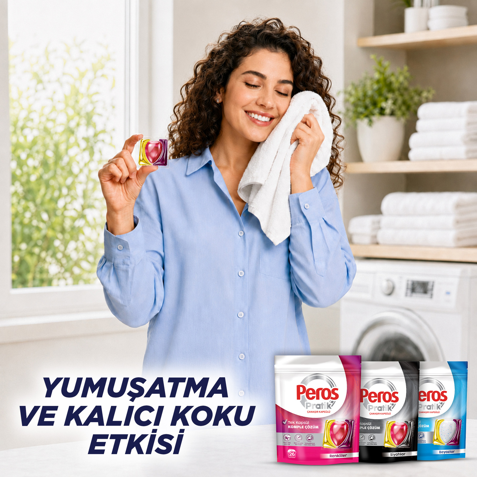 Peros Pratik Çamaşır Kapsülü Renkliler 26'lı 421 G - Görsel 8