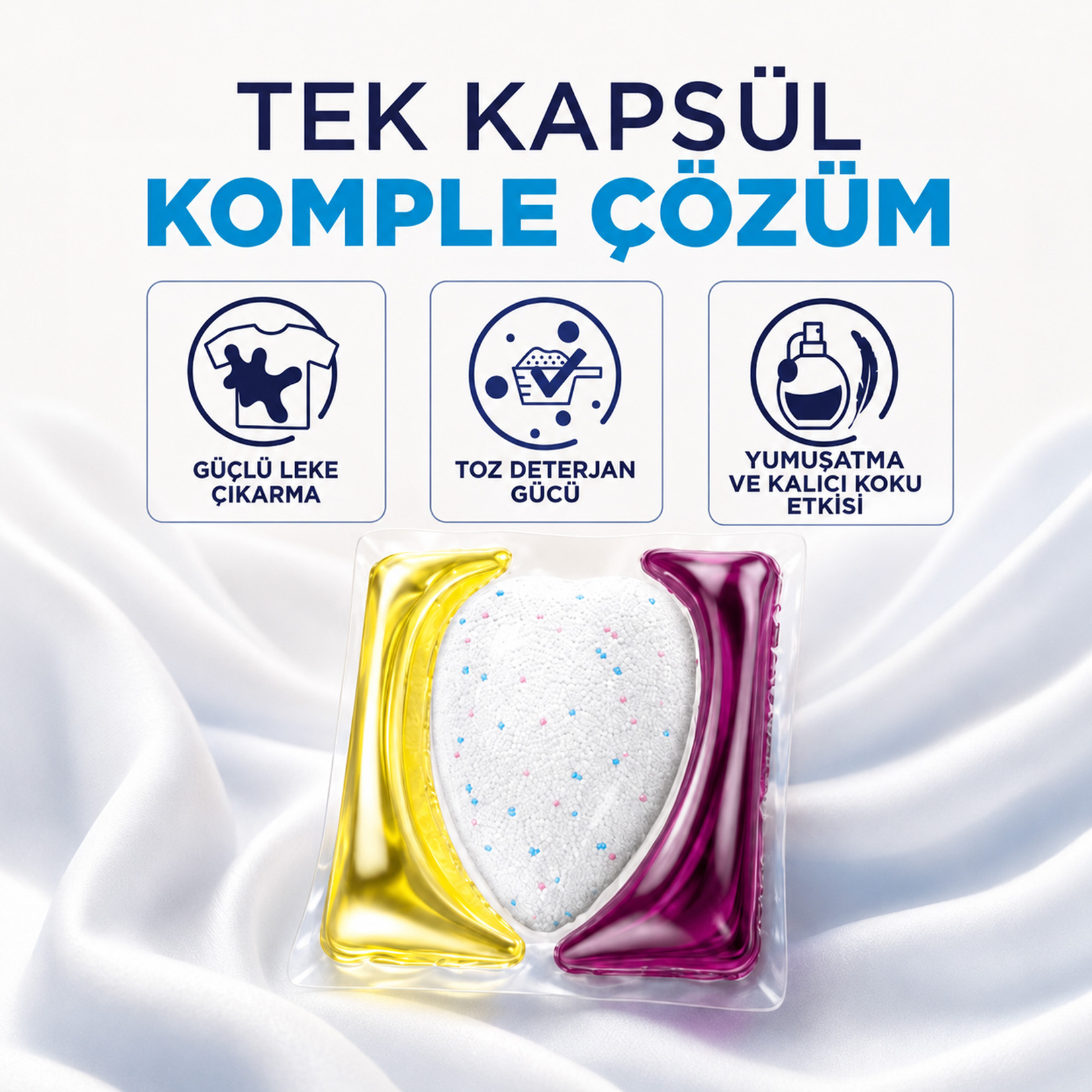 Peros Pratik Çamaşır Kapsülü Beyazlar 26'lı 421 G - Görsel 5