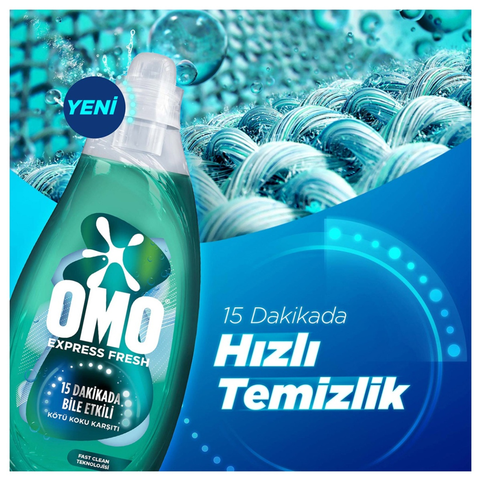 Omo Express Kötü Koku Karşıtı 1480 Ml + Yumoş Mavi Gelincik 1440 Ml - Görsel 3