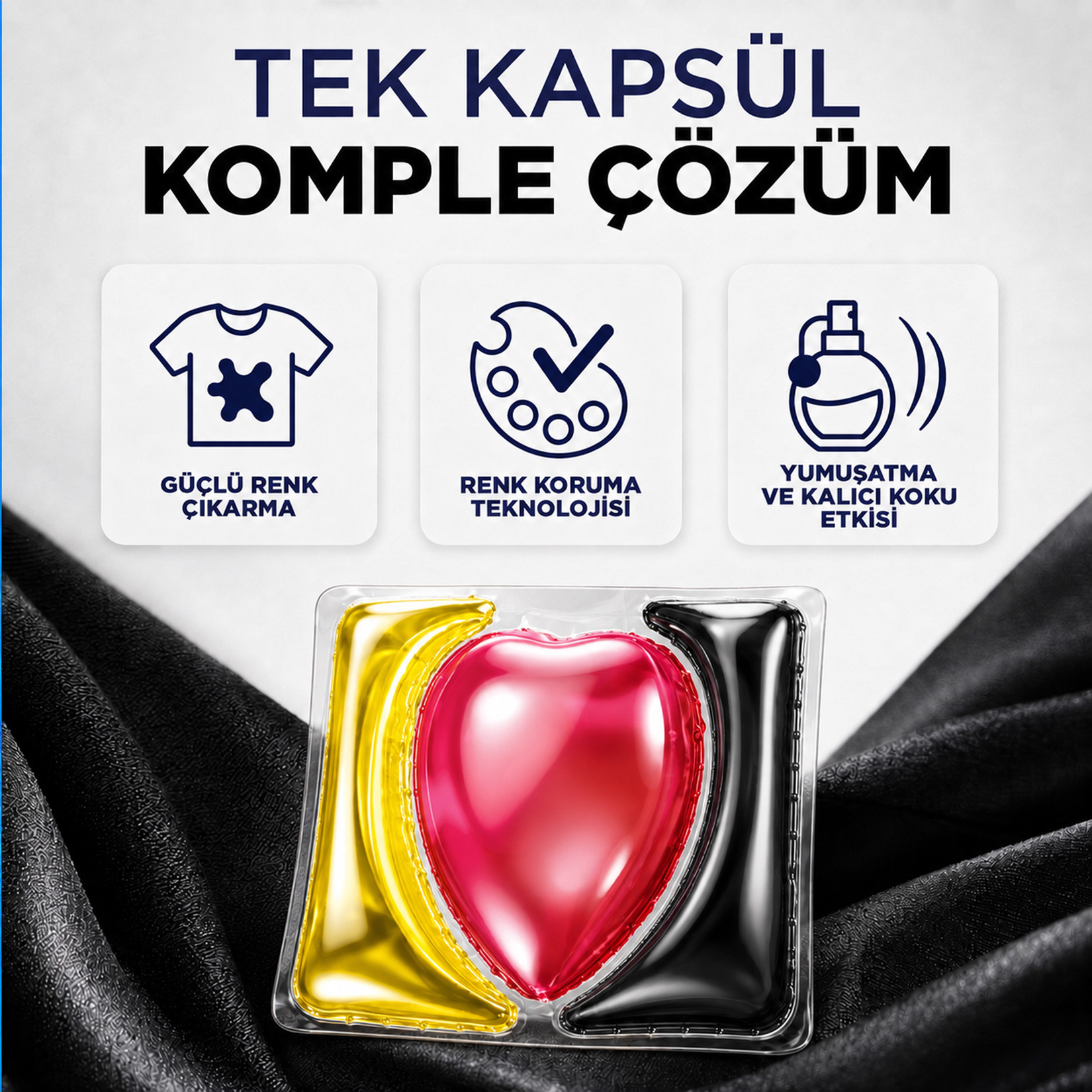 Peros Pratik Çamaşır Kapsülü Siyahlar 26'lı 421 G - Görsel 5
