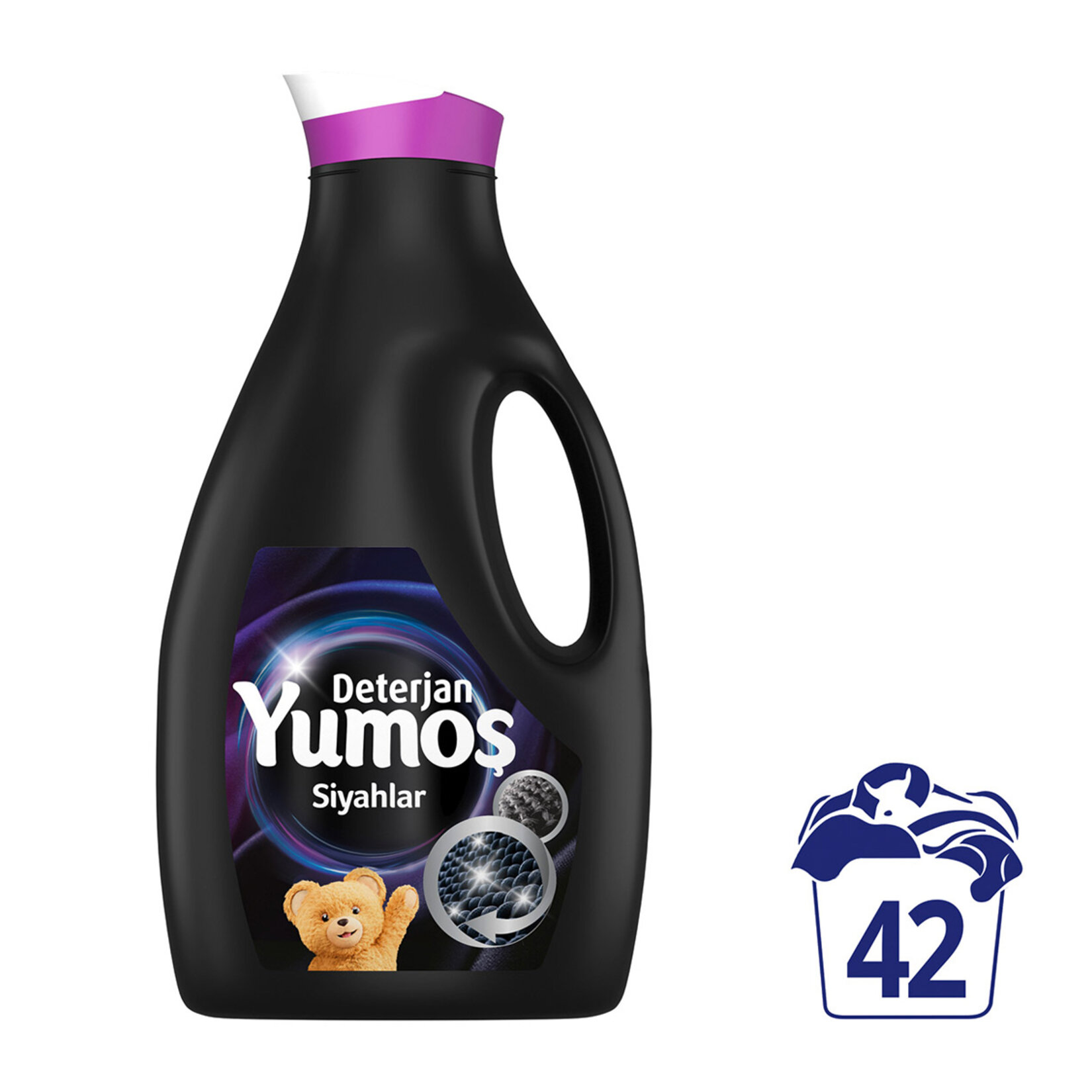 Yumoş Sıvı Bakım Deterjanı Siyah 42 Yıkama 2.52 L - Görsel 2