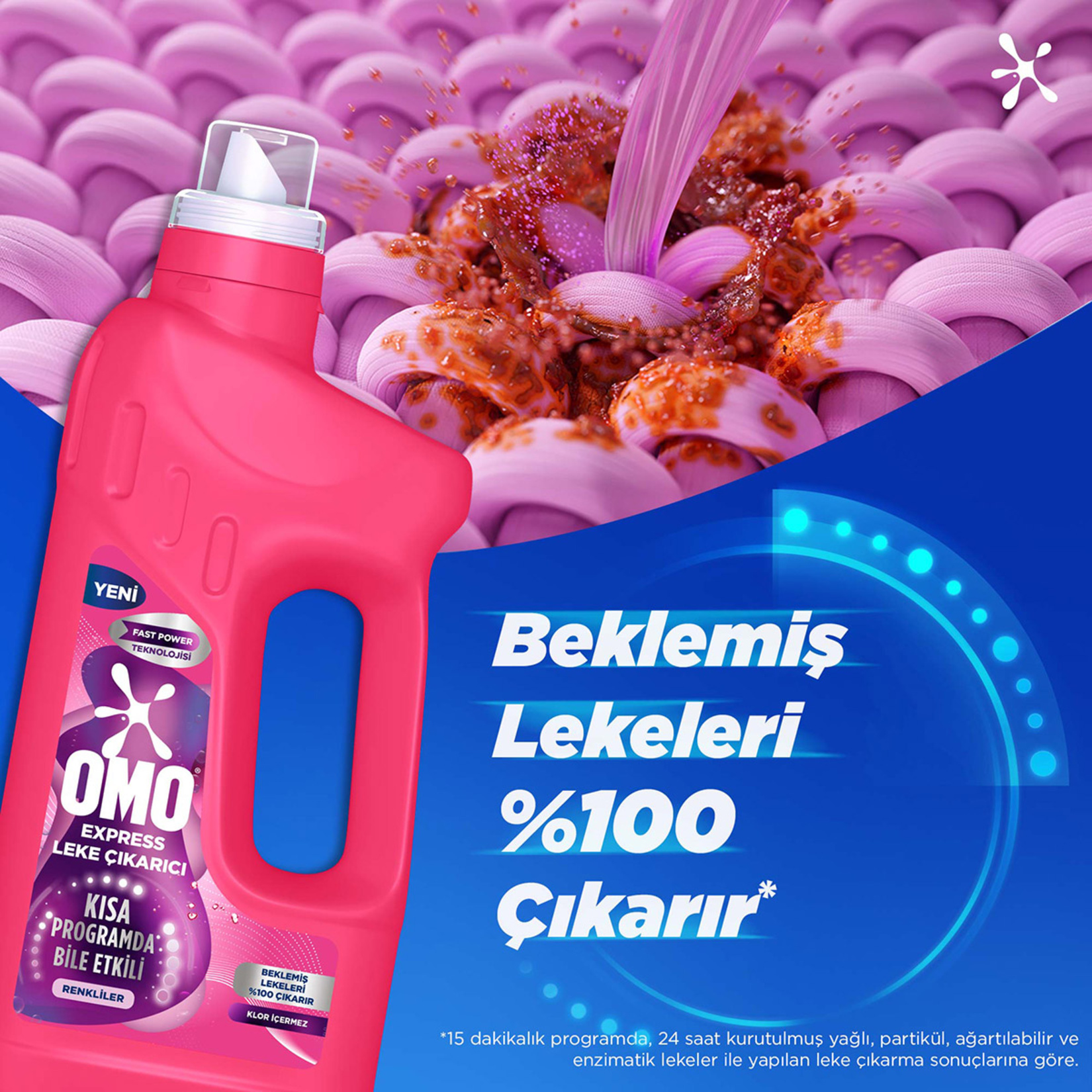 Omo Leke Çıkarıcı Renkliler 1 L - Görsel 4