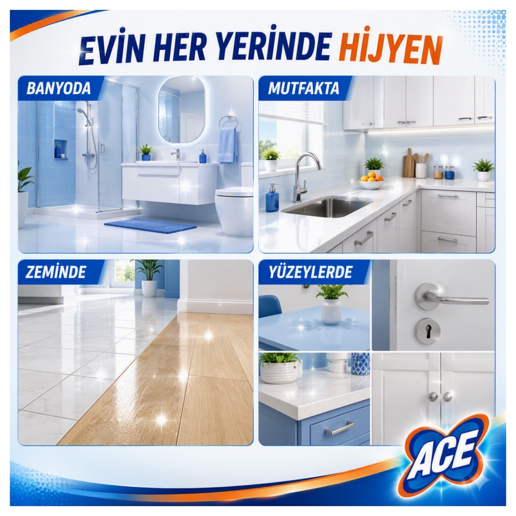 Ace Çamaşır Suyu Klasik 1 L - Görsel 4