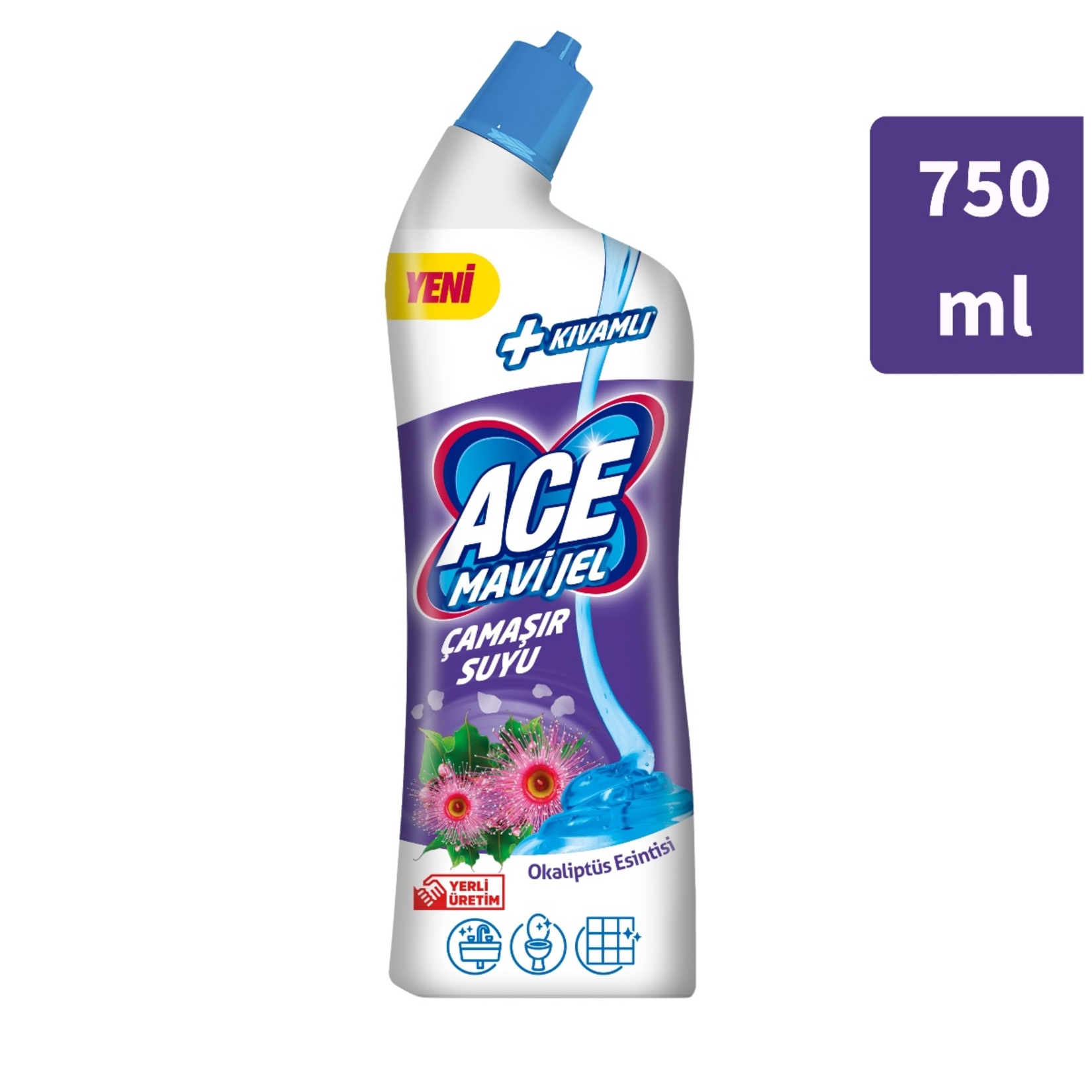 Ace Ultra Kıvamlı Çamaşır Suyu Okaliptüs 750 Ml - Görsel 2