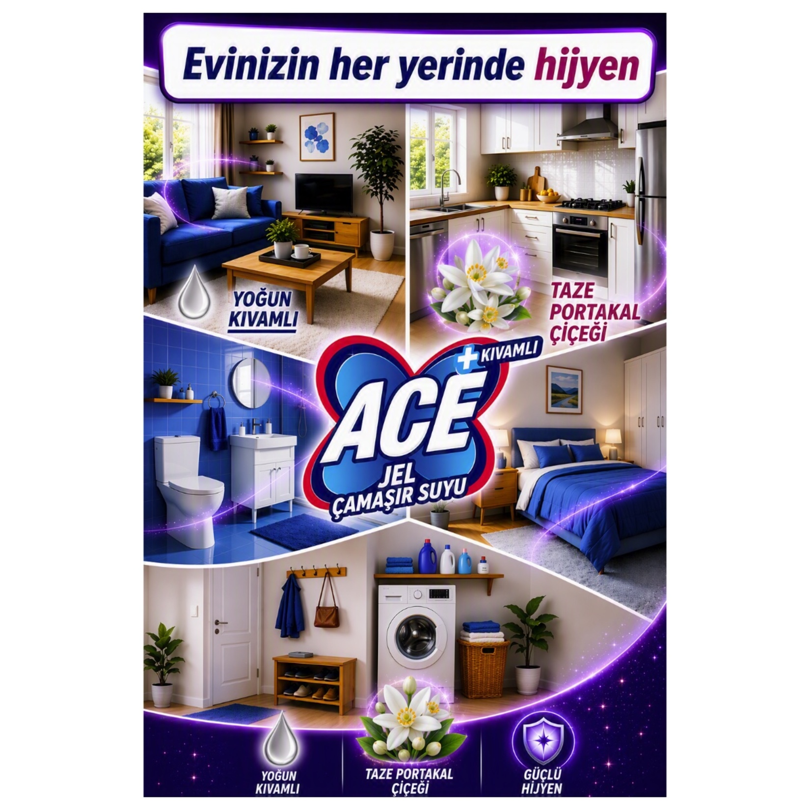 Ace Ultra Powerjel 2.78 L Çiçek Kokulu - Görsel 3