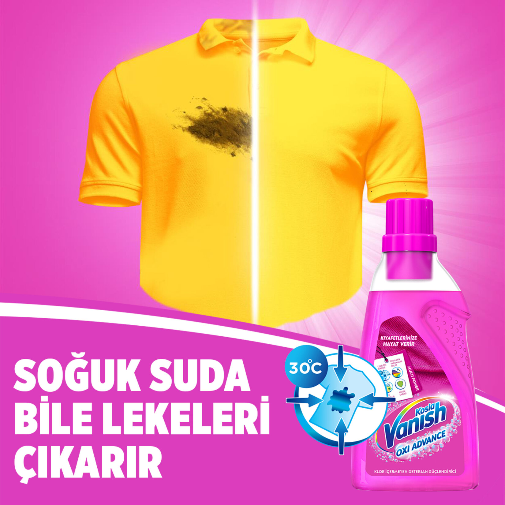 Vanish Multipower 1500 Ml Renkliler Deterjan Güçlendirici - Görsel 3