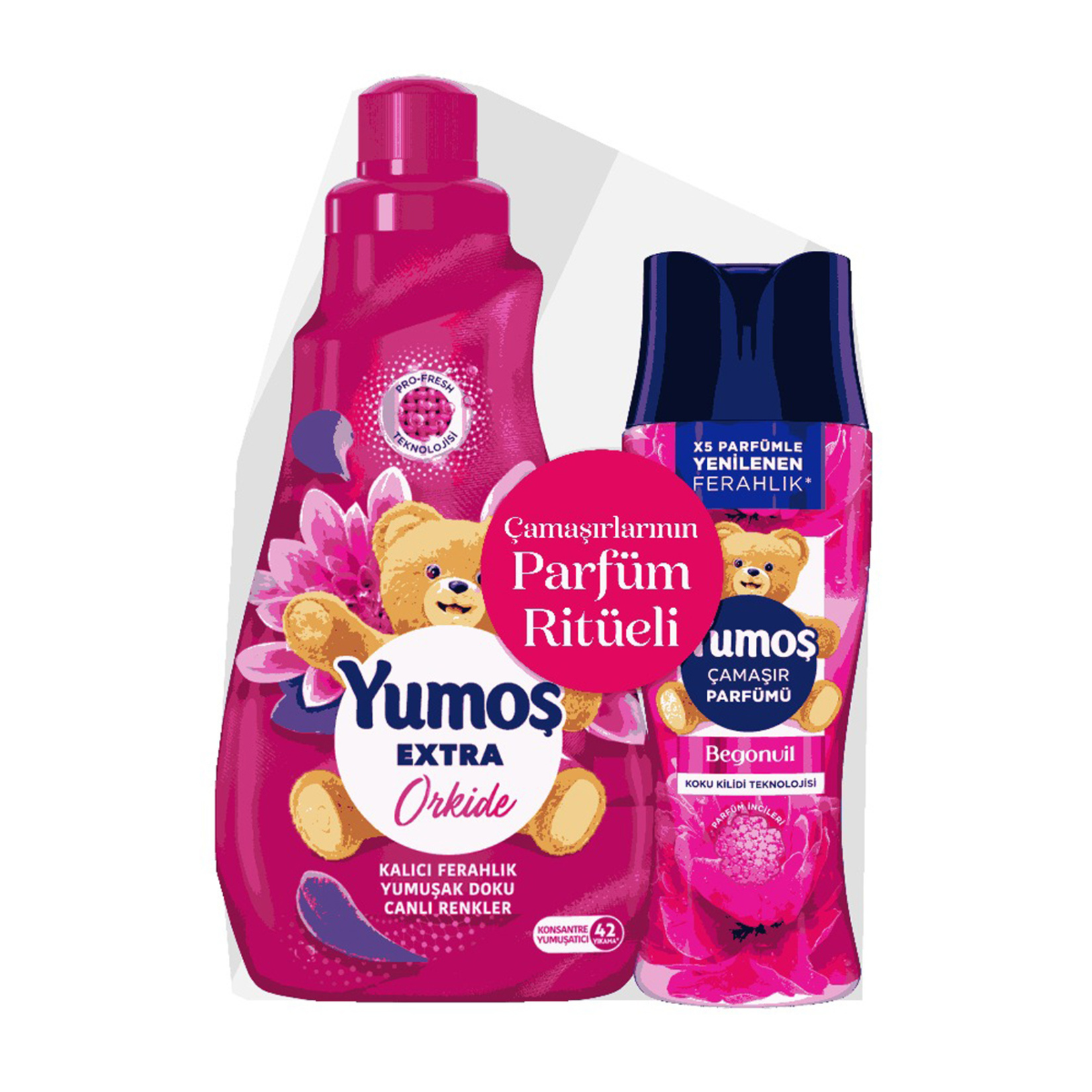 Yumoş Extra Orkide 1008 Ml + Çamaşır Parfümü Begonvil 200 G