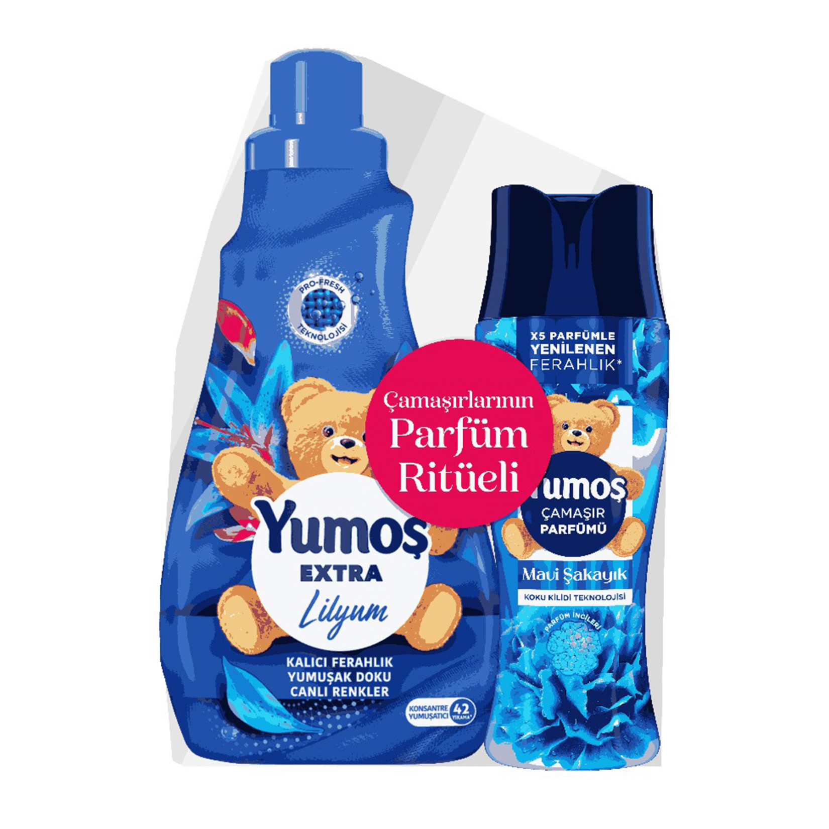 Yumoş Extra Lilyum 1008 Ml + Çamaşır Parfümü Mavi Şakayık 200 G