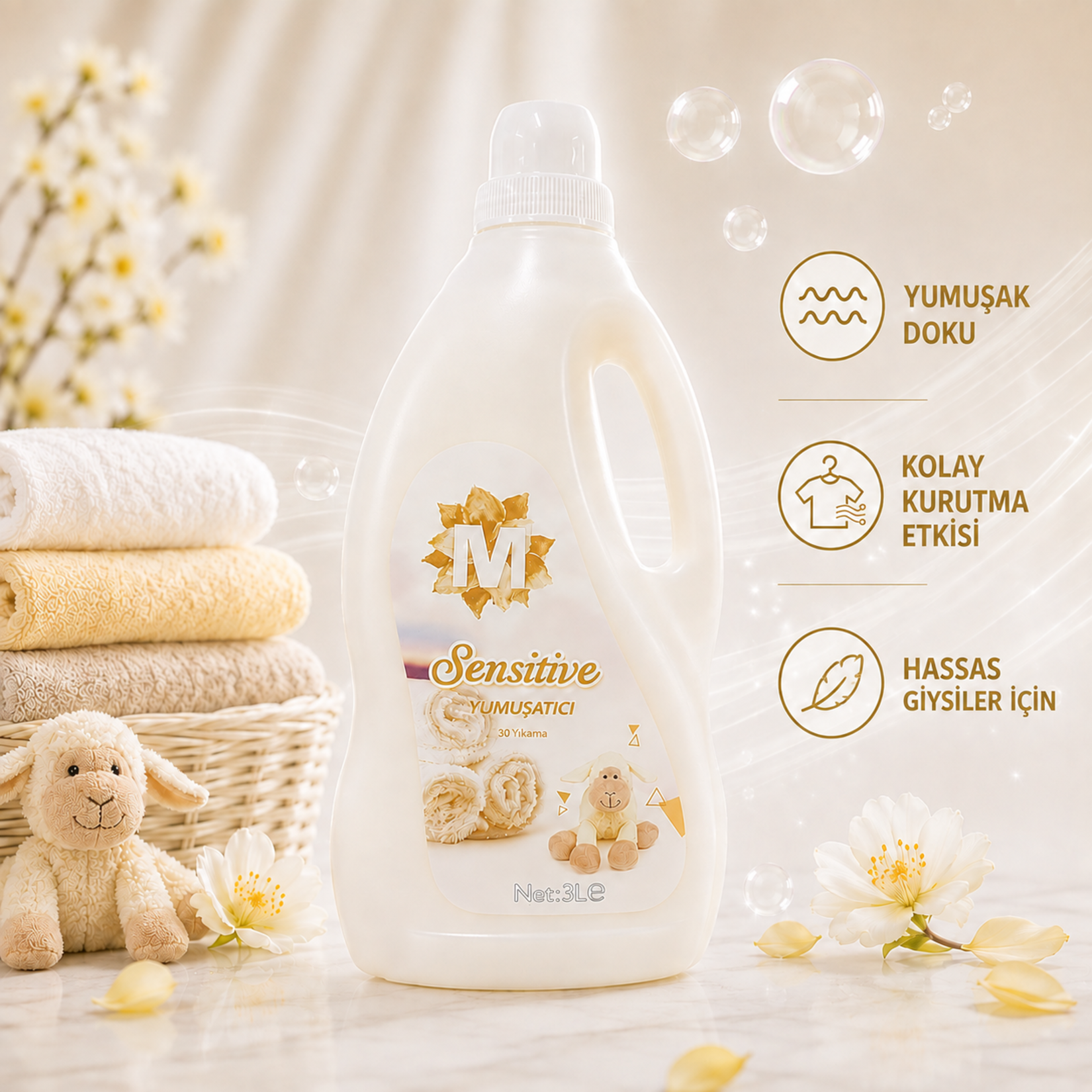 Migros Yumuşatıcı Sensitive 3 L - Görsel 2
