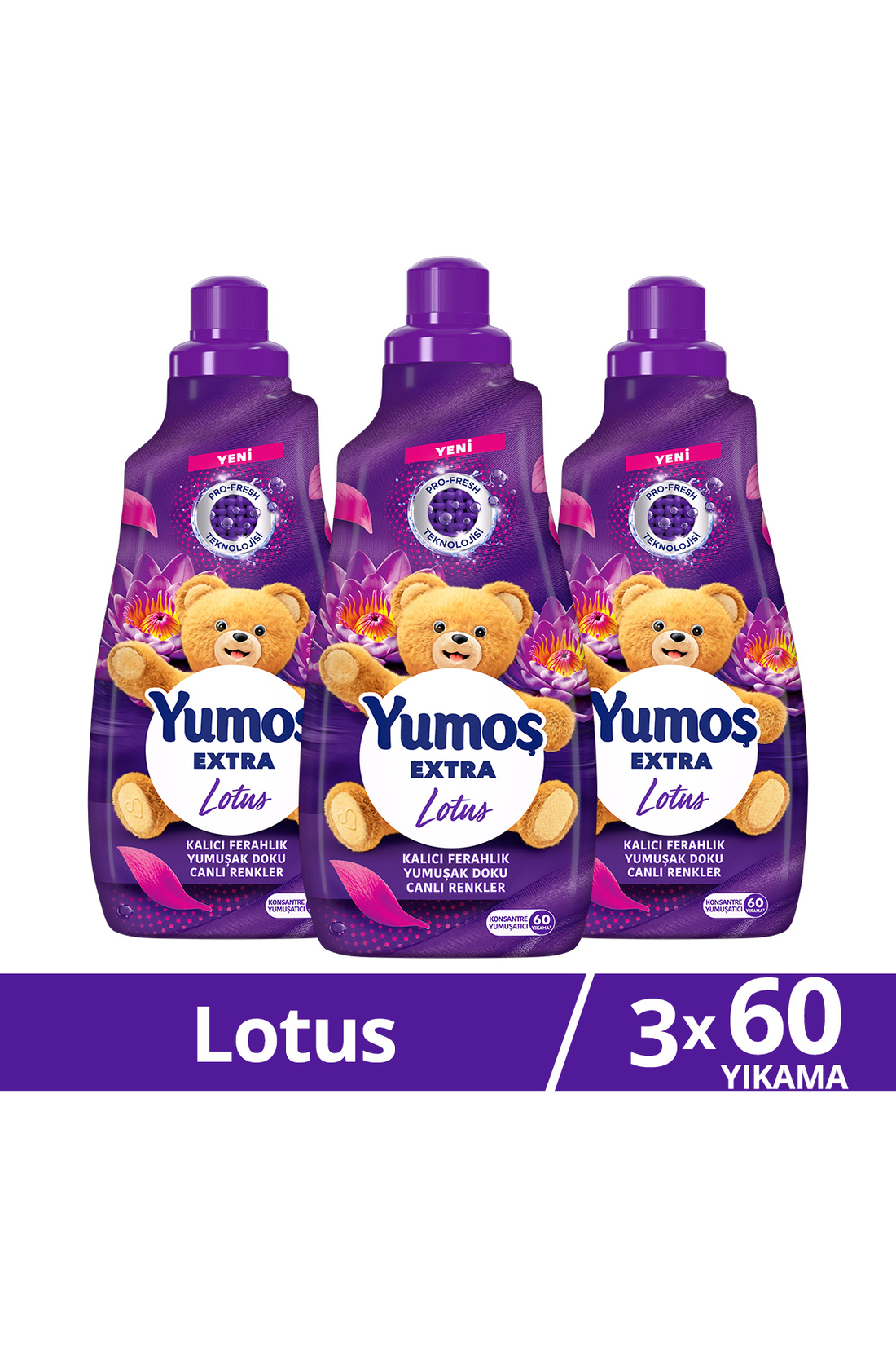 Yumoş Extra Lotus 3 x 1.440 Ml - Görsel 2