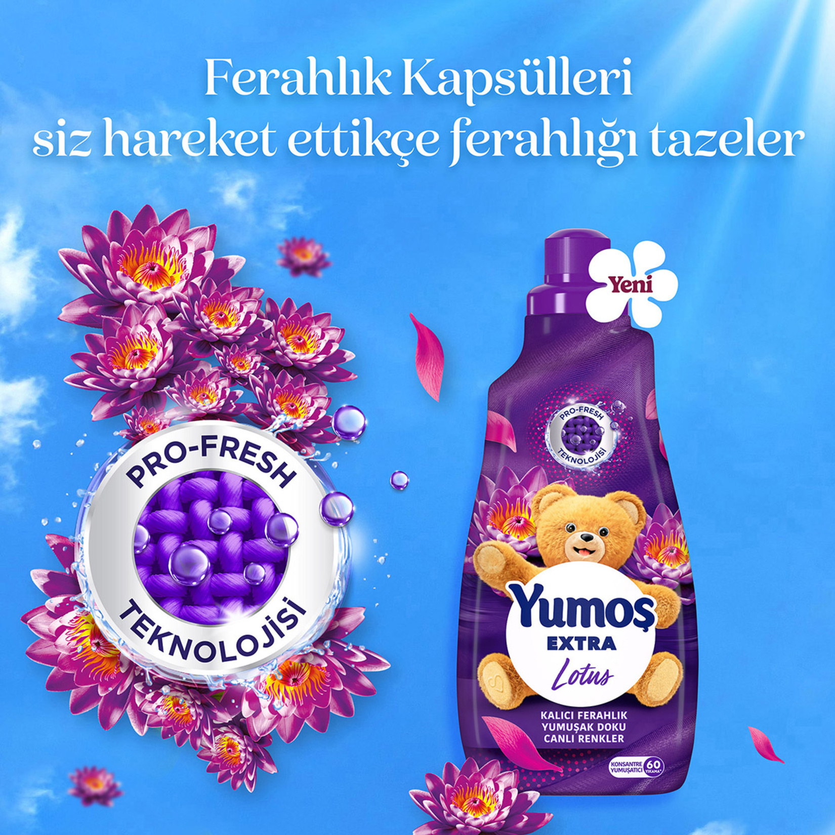 Yumoş Extra Lotus 3 x 1.440 Ml - Görsel 5
