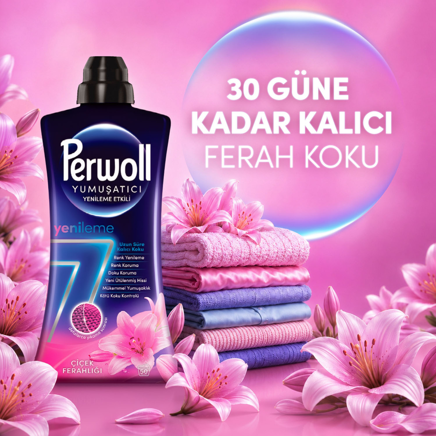 Perwoll Yumuşatıcı Çiçek Ferahlığı 1.2 L - Görsel 5
