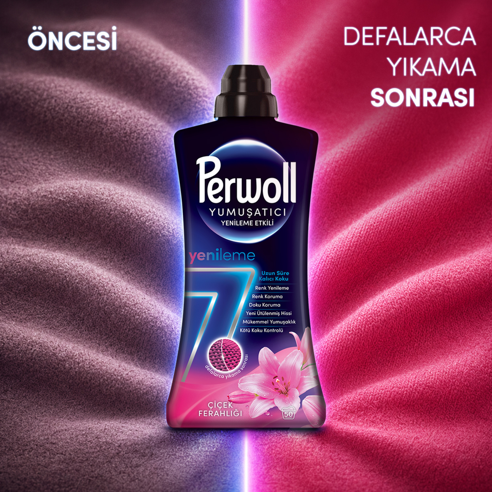 Perwoll Yumuşatıcı Çiçek Ferahlığı 1.2 L - Görsel 7