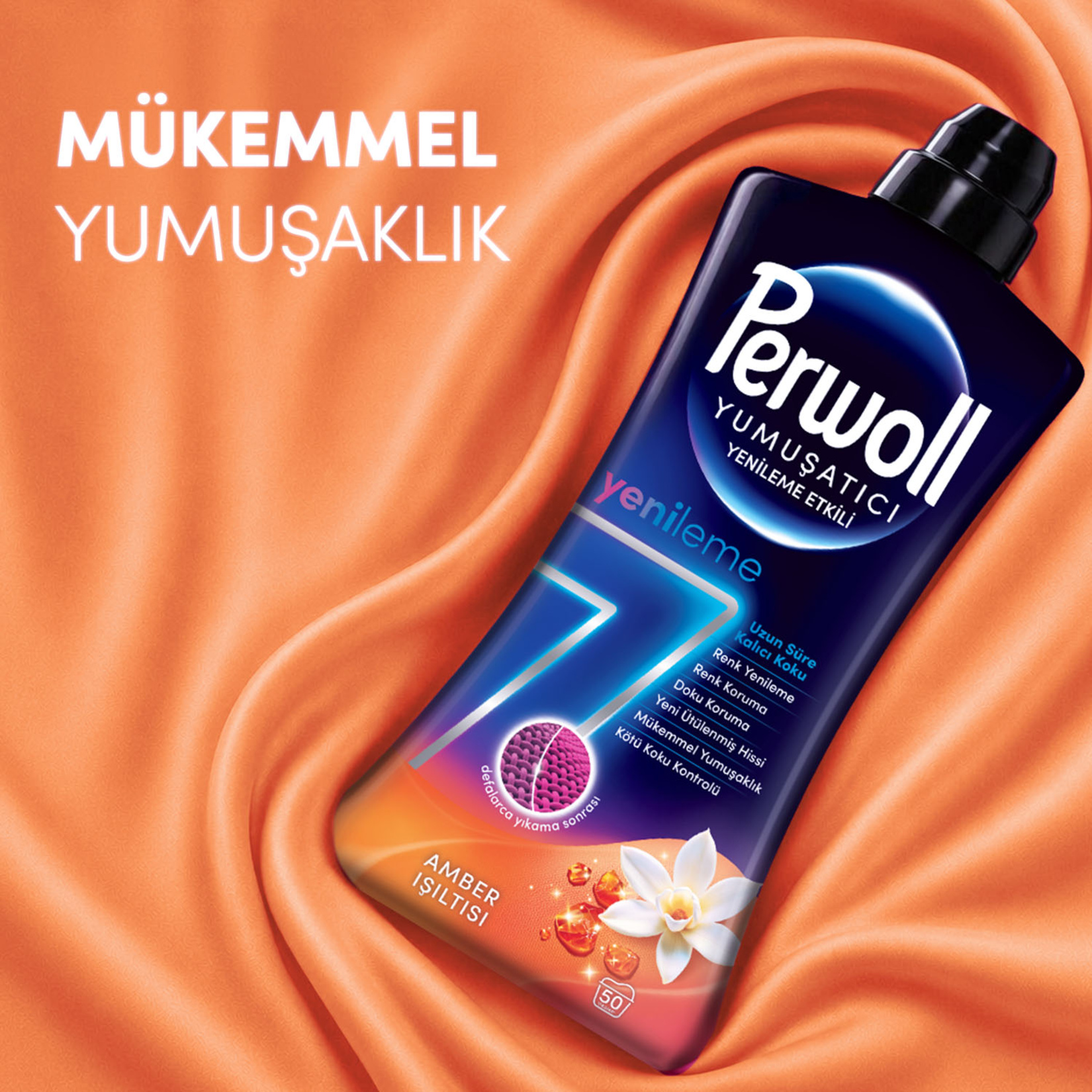 Perwoll Yumuşatıcı Amber Işıltısı 1.2 L - Görsel 6