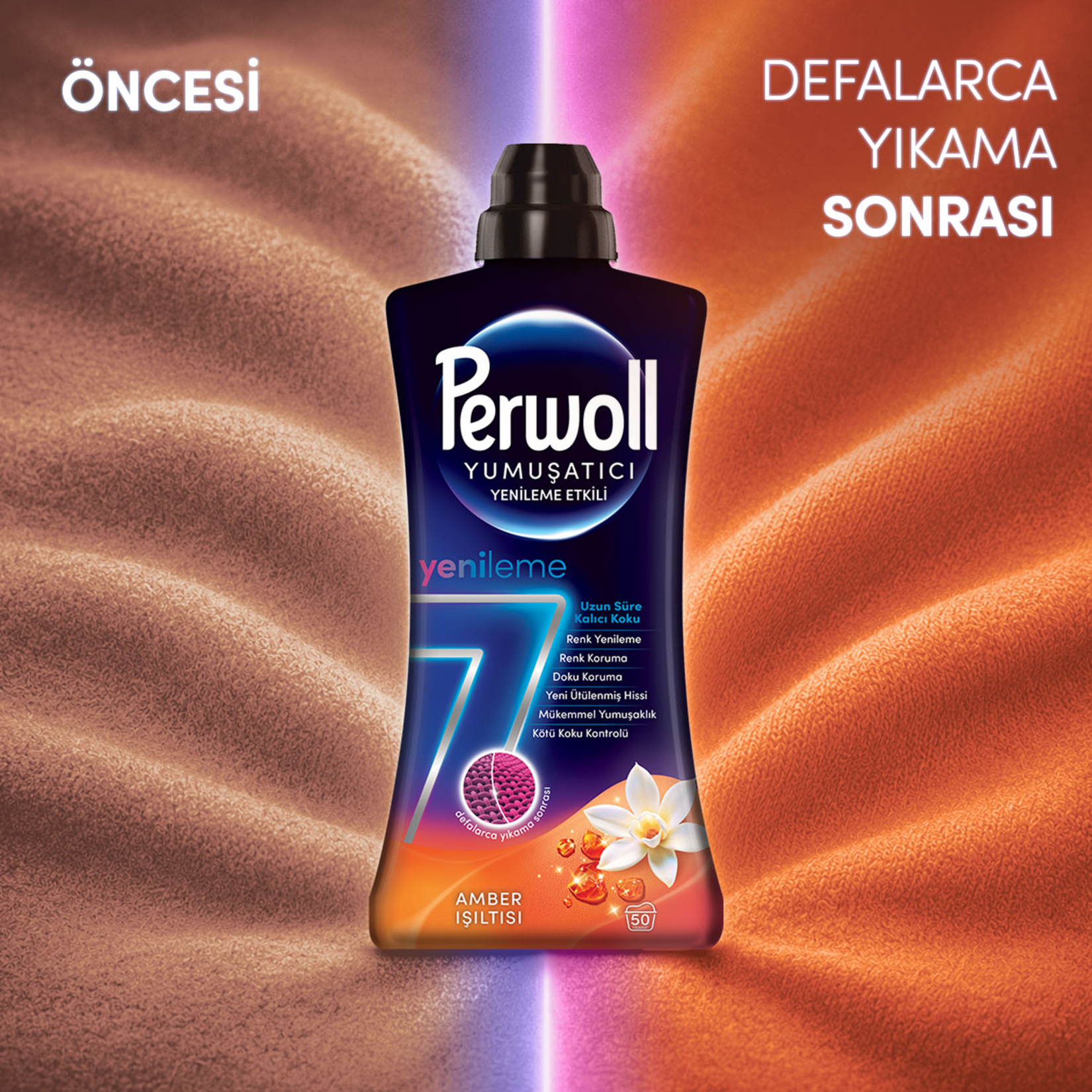 Perwoll Yumuşatıcı Amber Işıltısı 1.2 L - Görsel 8
