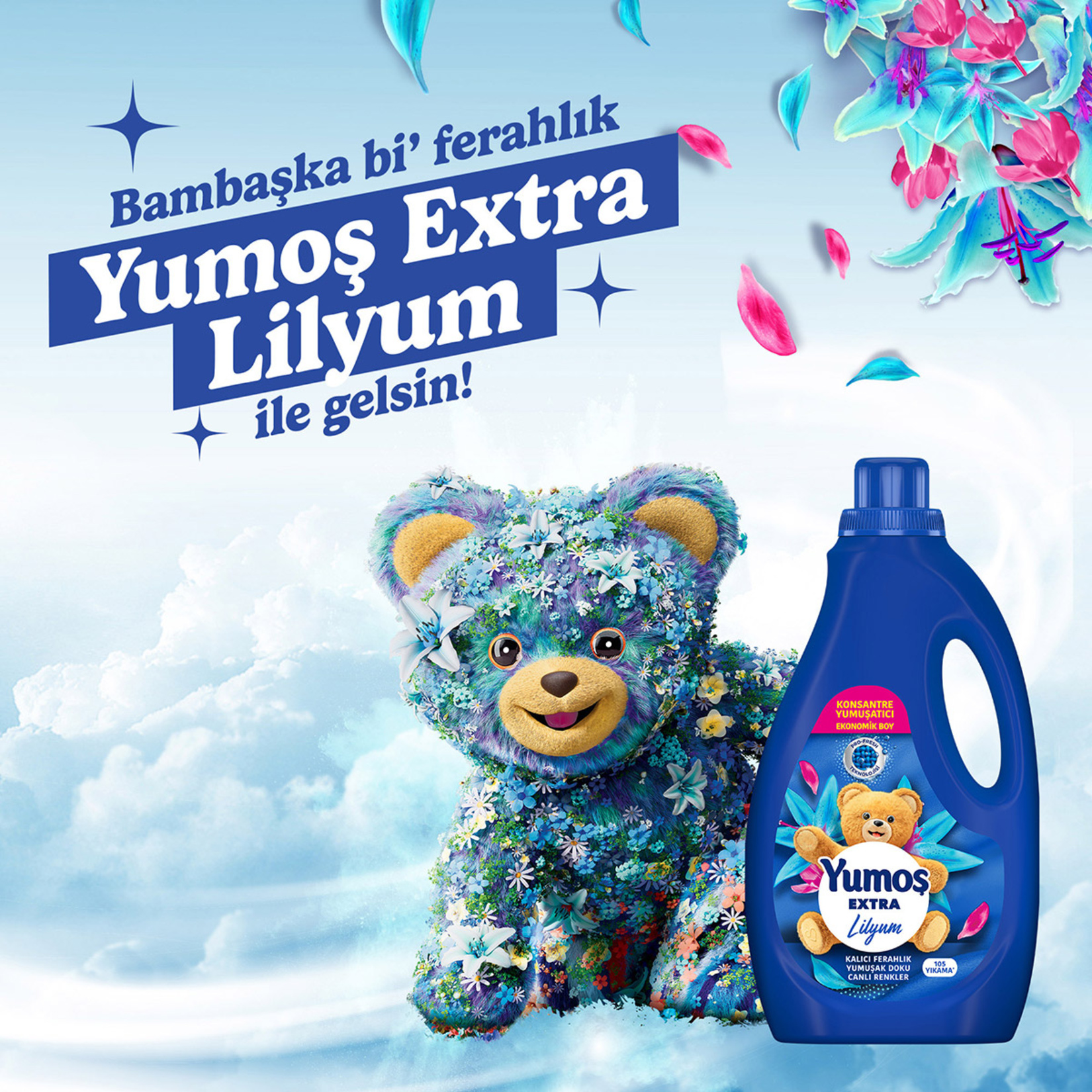 Yumoş Extra Konsantre Çamaşır Yumuşatıcısı Lilyum 2520 Ml - Görsel 3