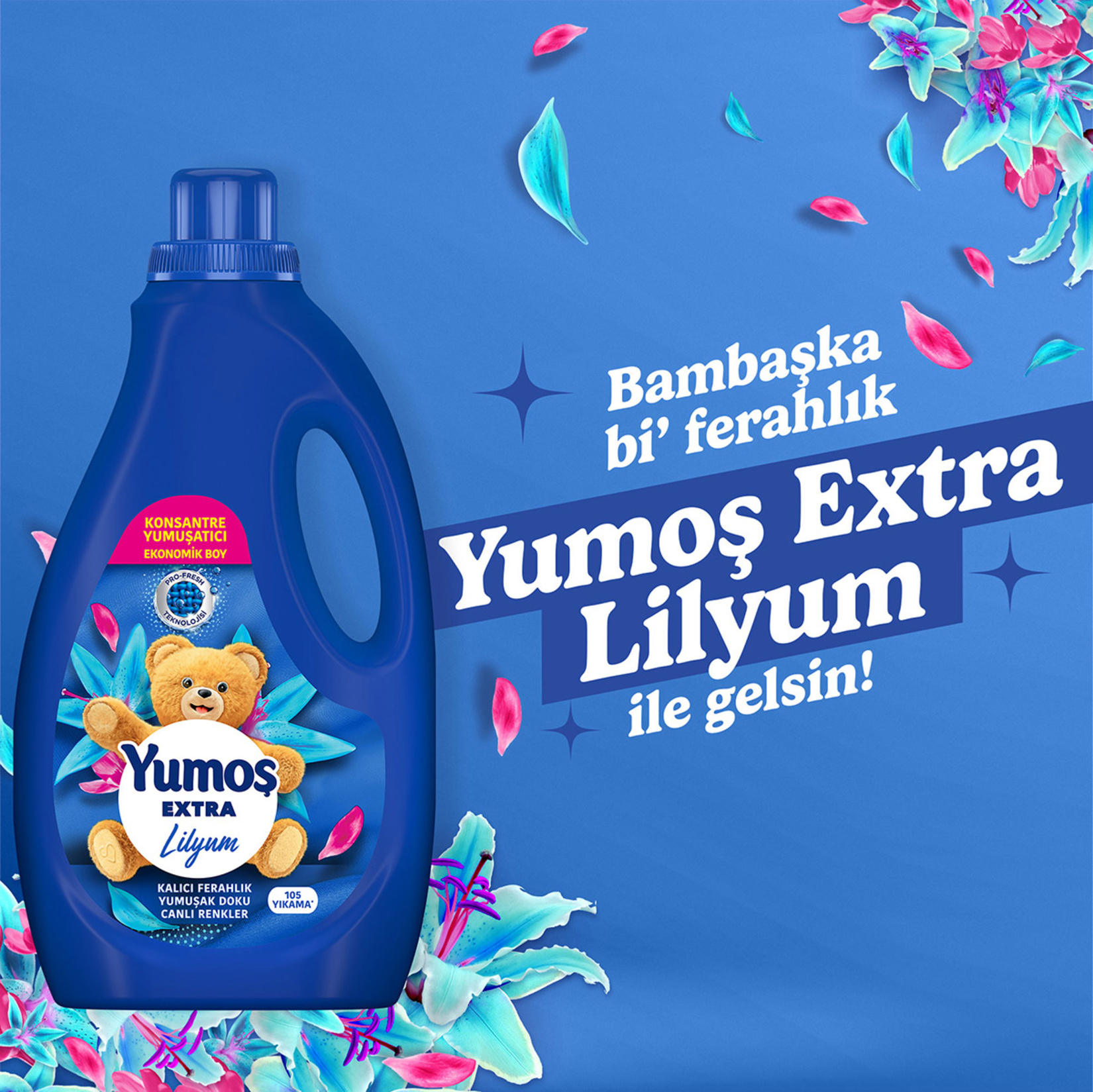 Yumoş Extra Konsantre Çamaşır Yumuşatıcısı Lilyum 2520 Ml - Görsel 4